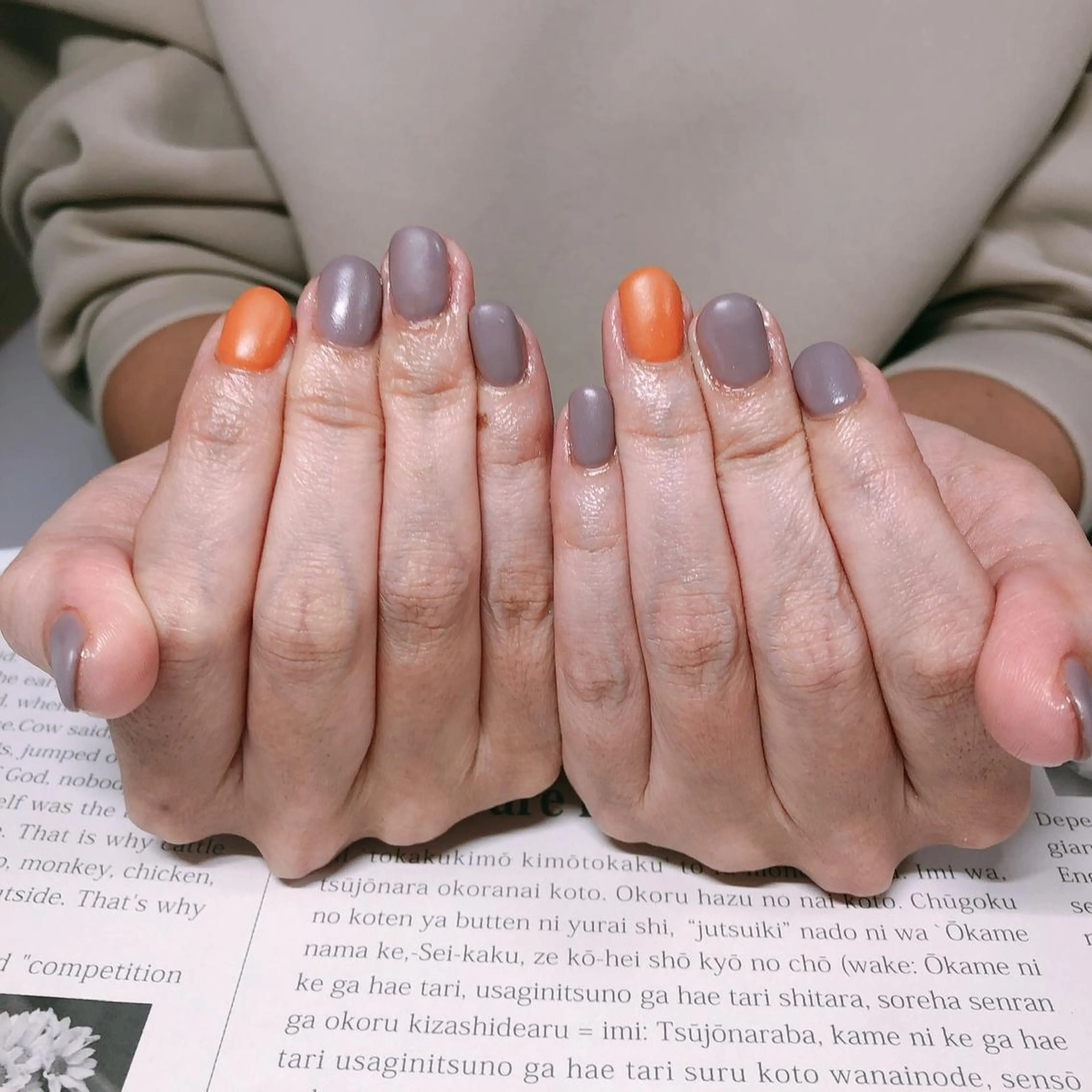 ネイル マットネイル ワンカラーネイル 奥園 良恵のネイルデザイン