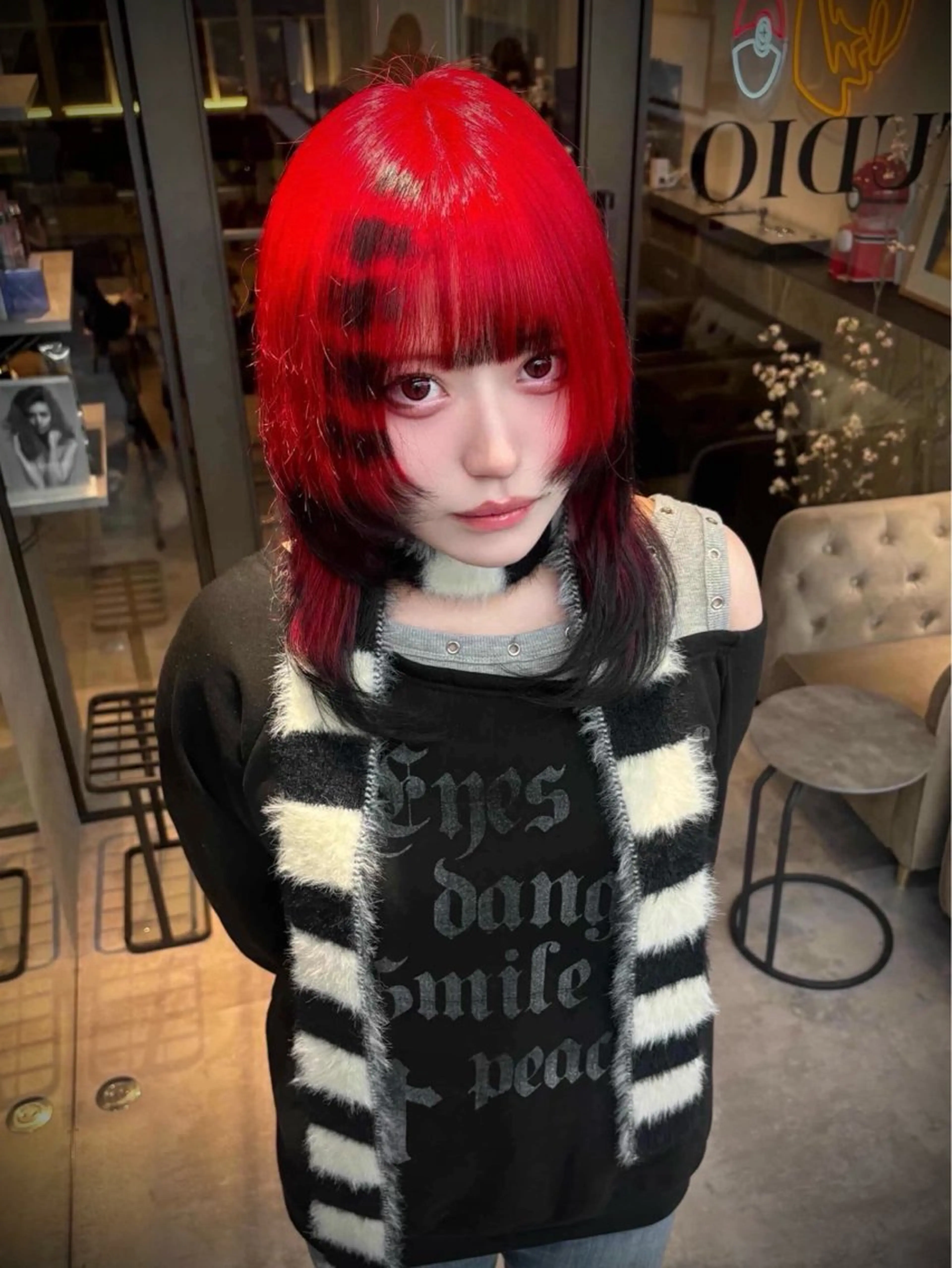 ロング カラー デザインカラー ヘアカラー トリートメント 元地雷系美容師🫶 RYUSEI🐈⬛のヘアスタイル