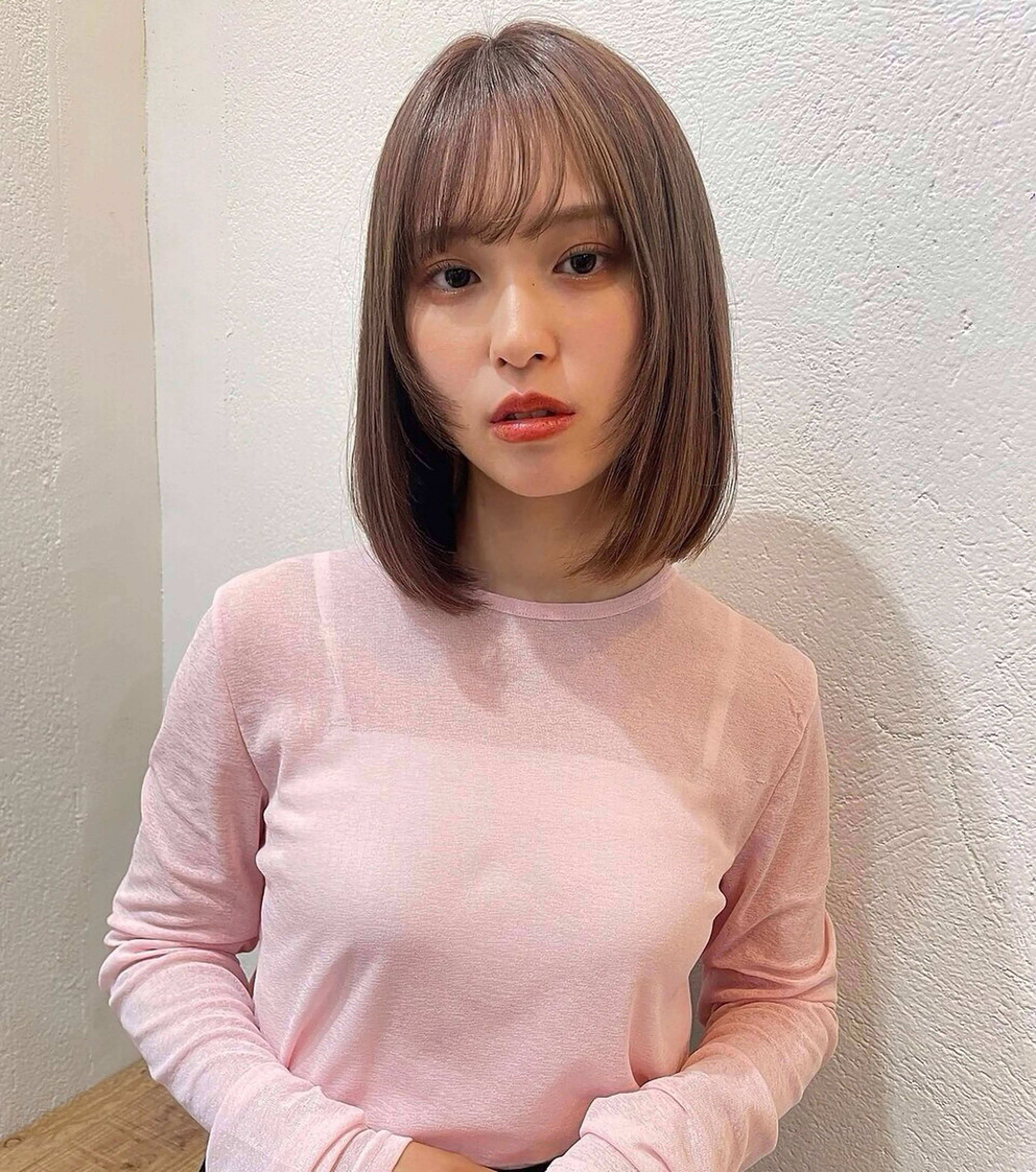 ミディアム FERIA梅田🖤 透明感カラー🎀のヘアスタイル