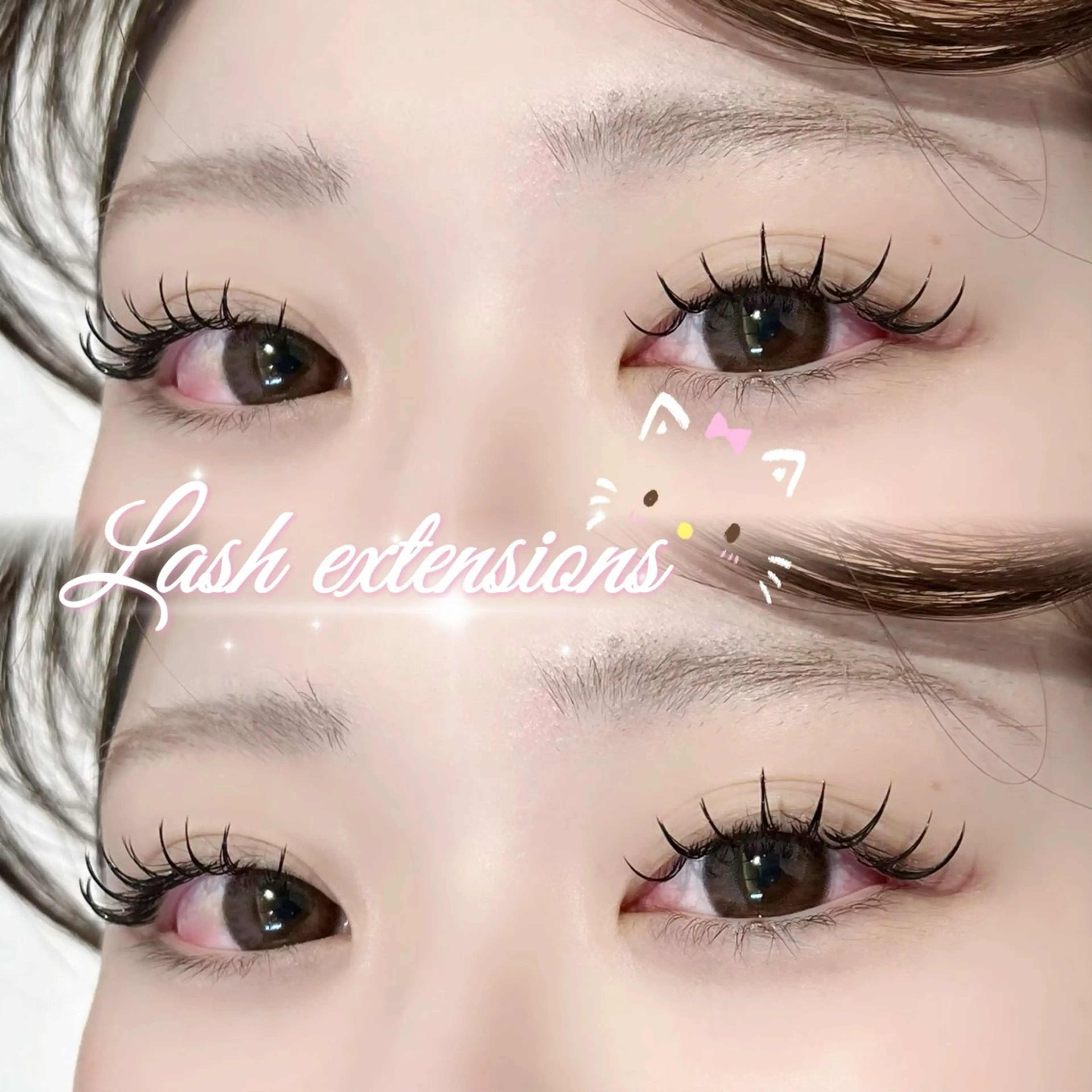 マツエク・マツパ フラットラッシュ マツエク 🦋re-born AOI🦋のマツエク・マツパデザイン