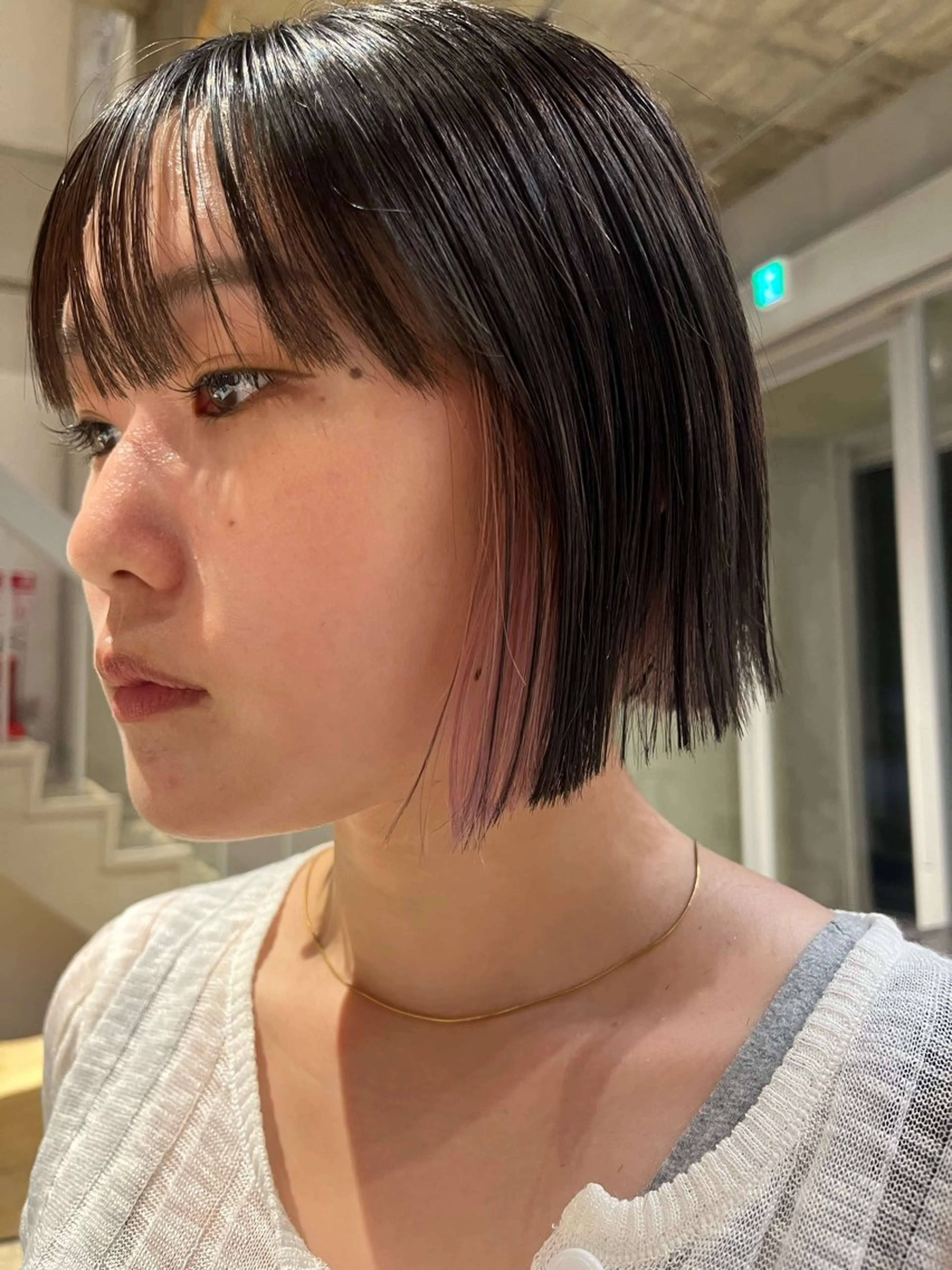 ショート カラー 藤井 美歩/赤髪のヘアスタイル