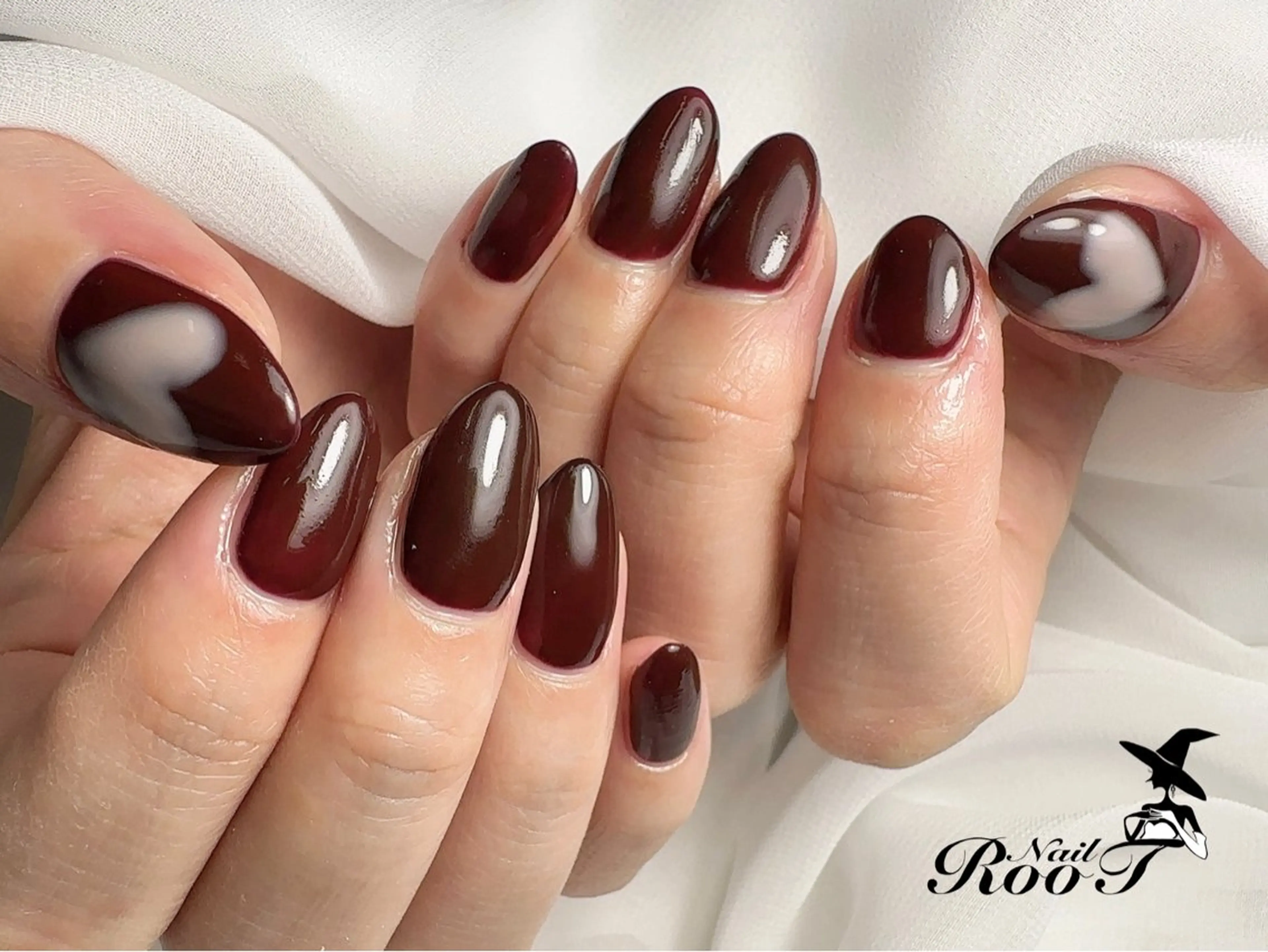 ネイル ボルドー ハンドネイル RooT Nailのネイルデザイン