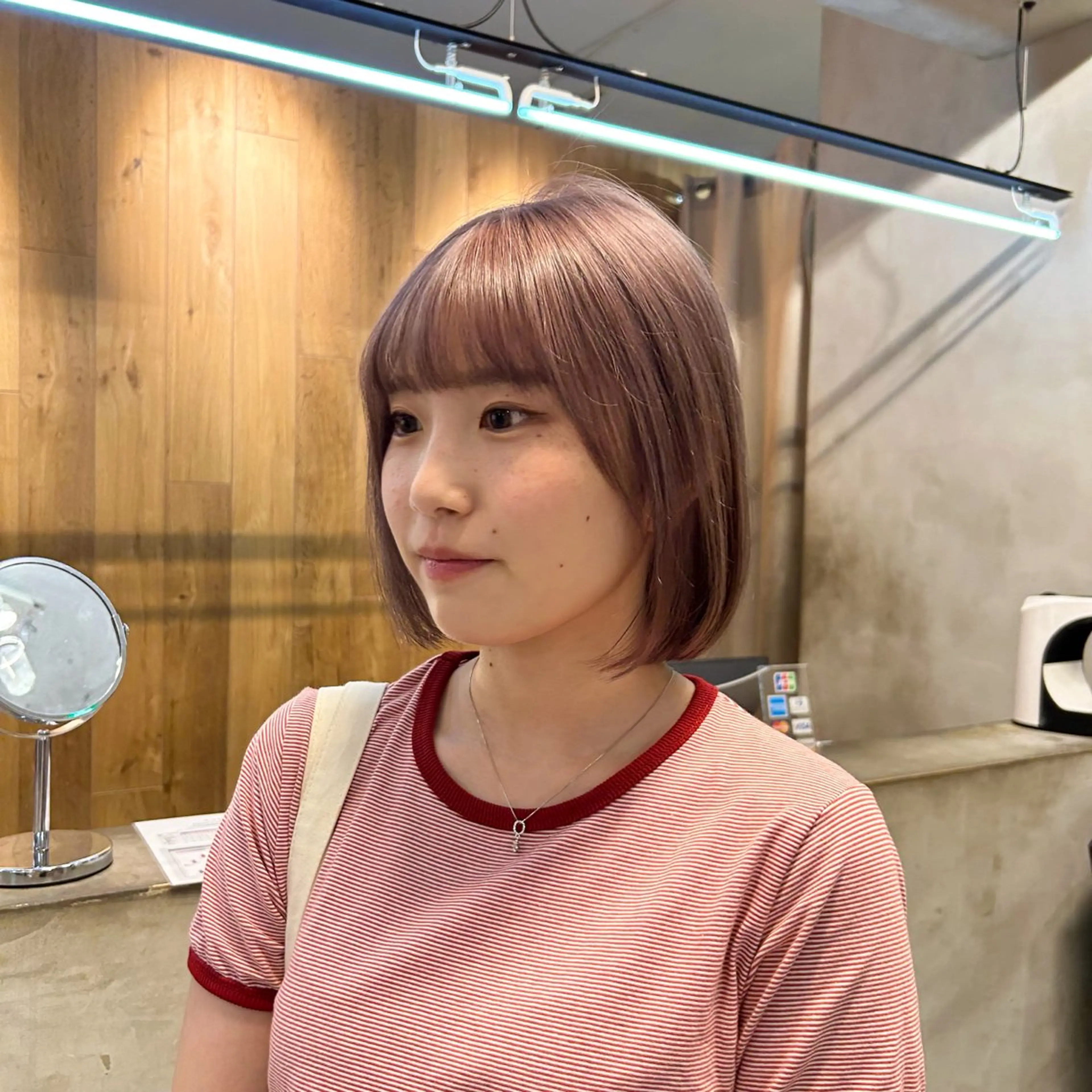 ショート カラー グレージュ ラベンダーカラー ピンクカラー じゅわっと暖色カラー 🍊Moemiのヘアスタイル