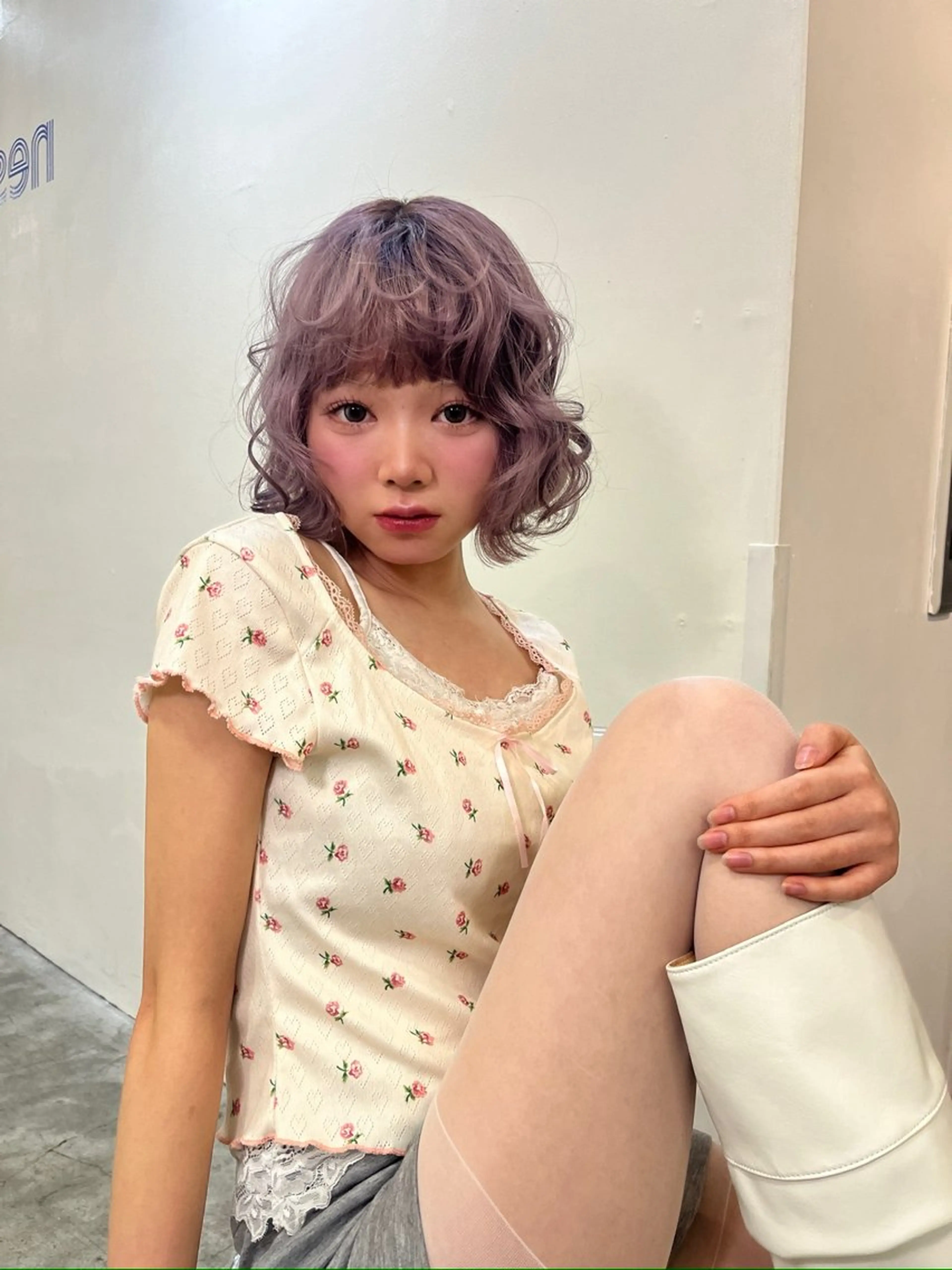 カラー カット ヘアカラー トリートメント ヘッドスパ ness 一花のヘアスタイル