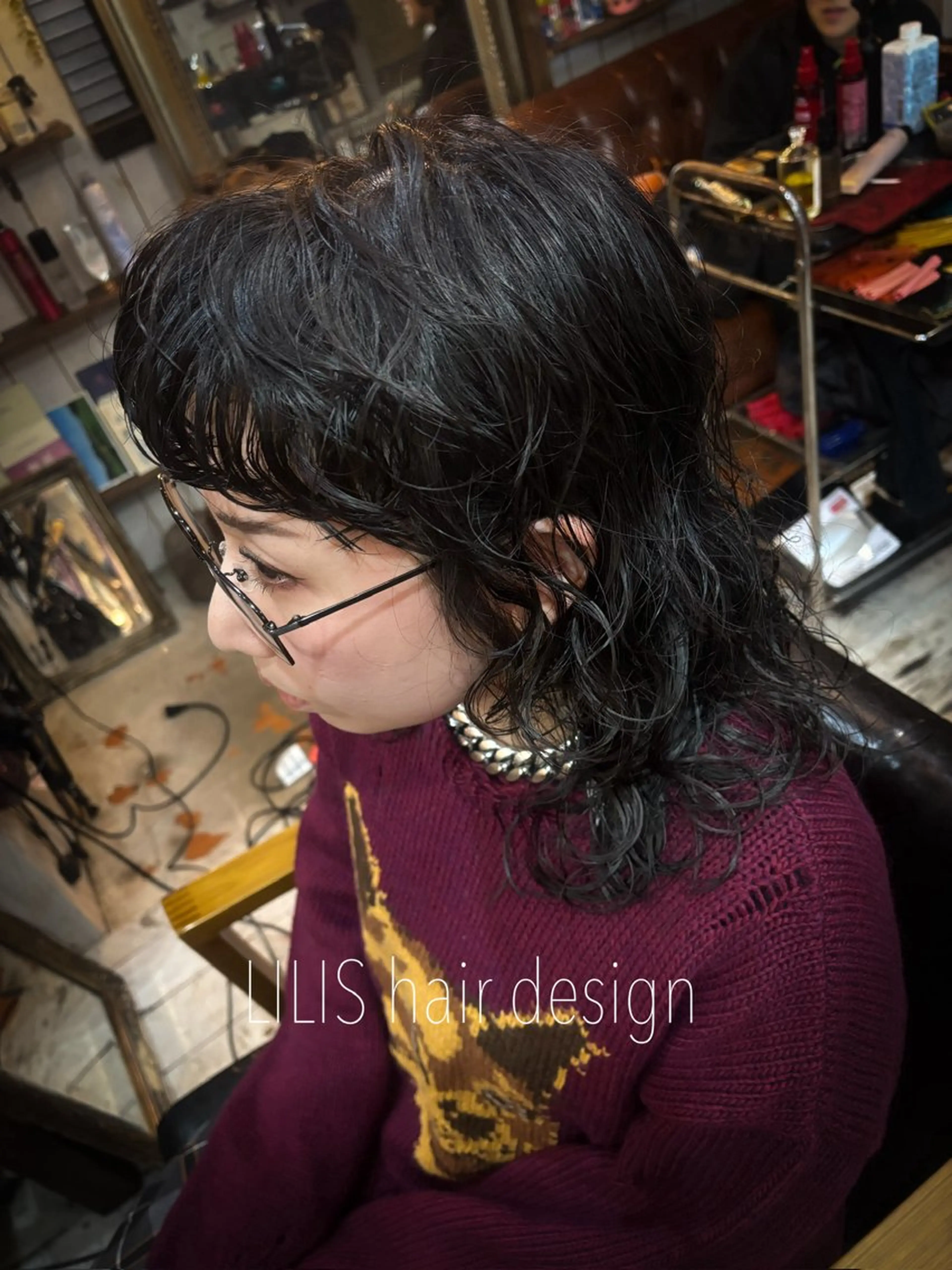 セミロング パーマ LILIS hair designのヘアスタイル