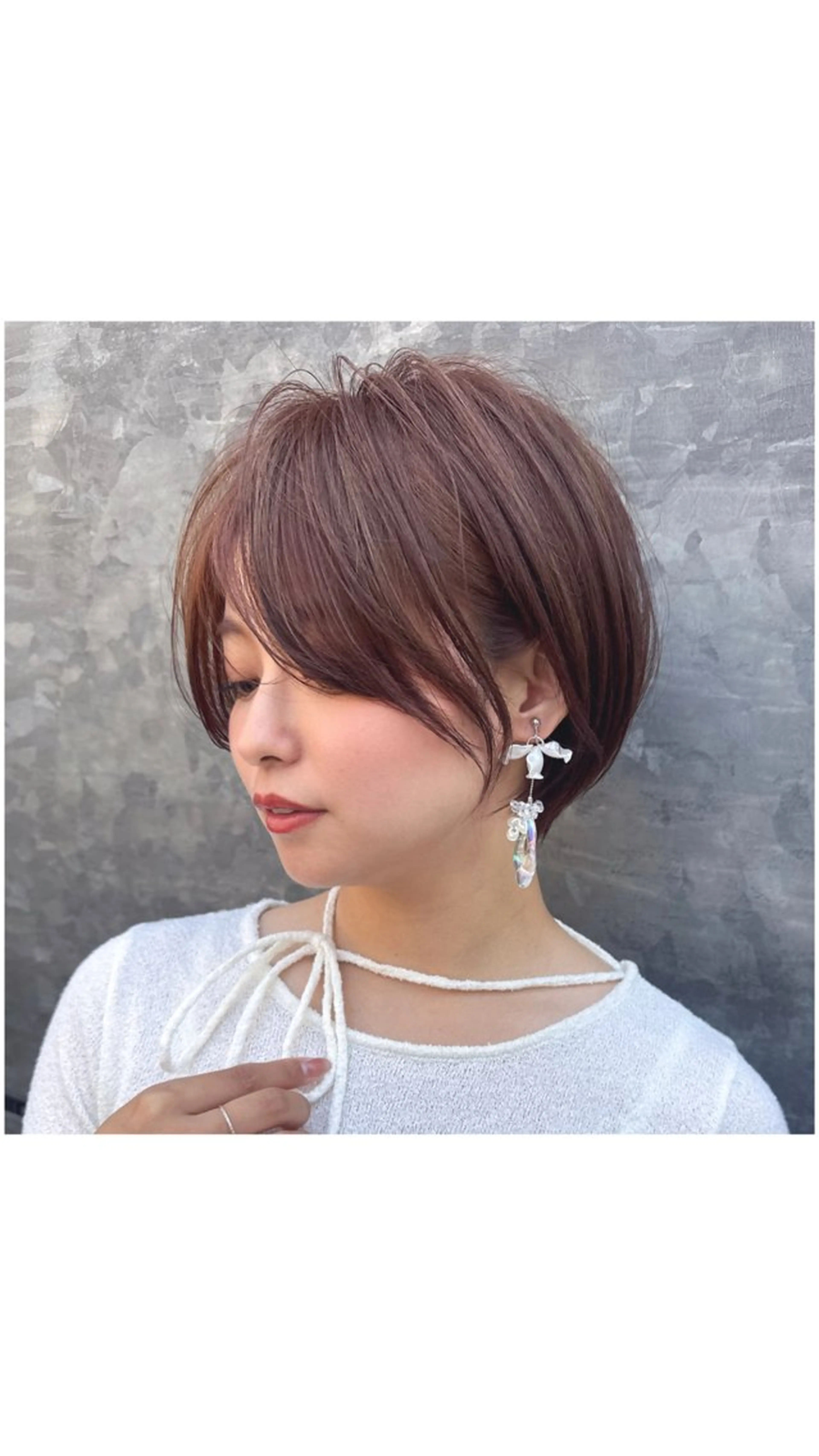 ショート カラー ベージュカラー 透明感カラー ショートヘア カット ヘアカラー トリートメント 🌟TOSHI/透明 感カラー/ショートのヘアスタイル