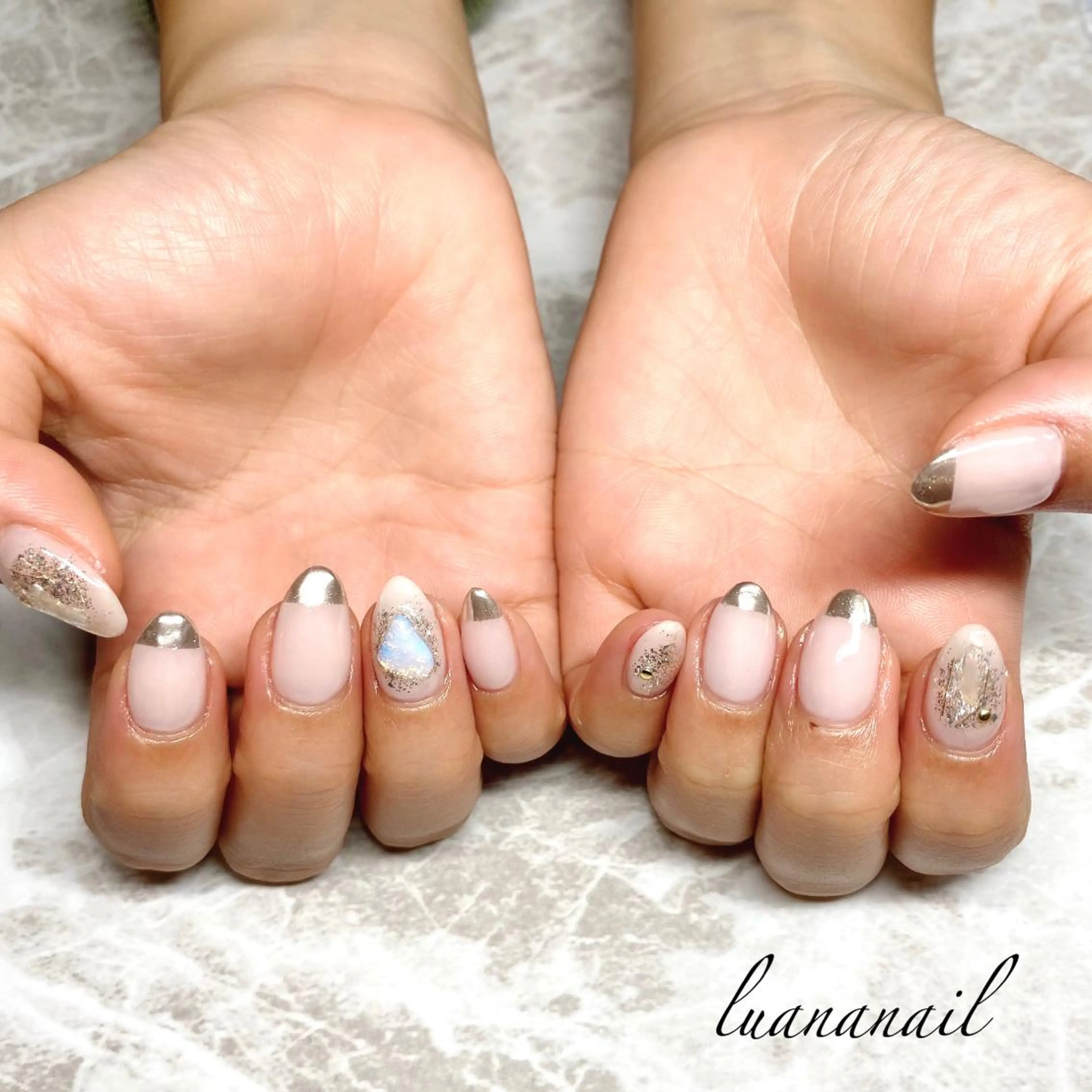 ネイル ホワイト luana nailのネイルデザイン