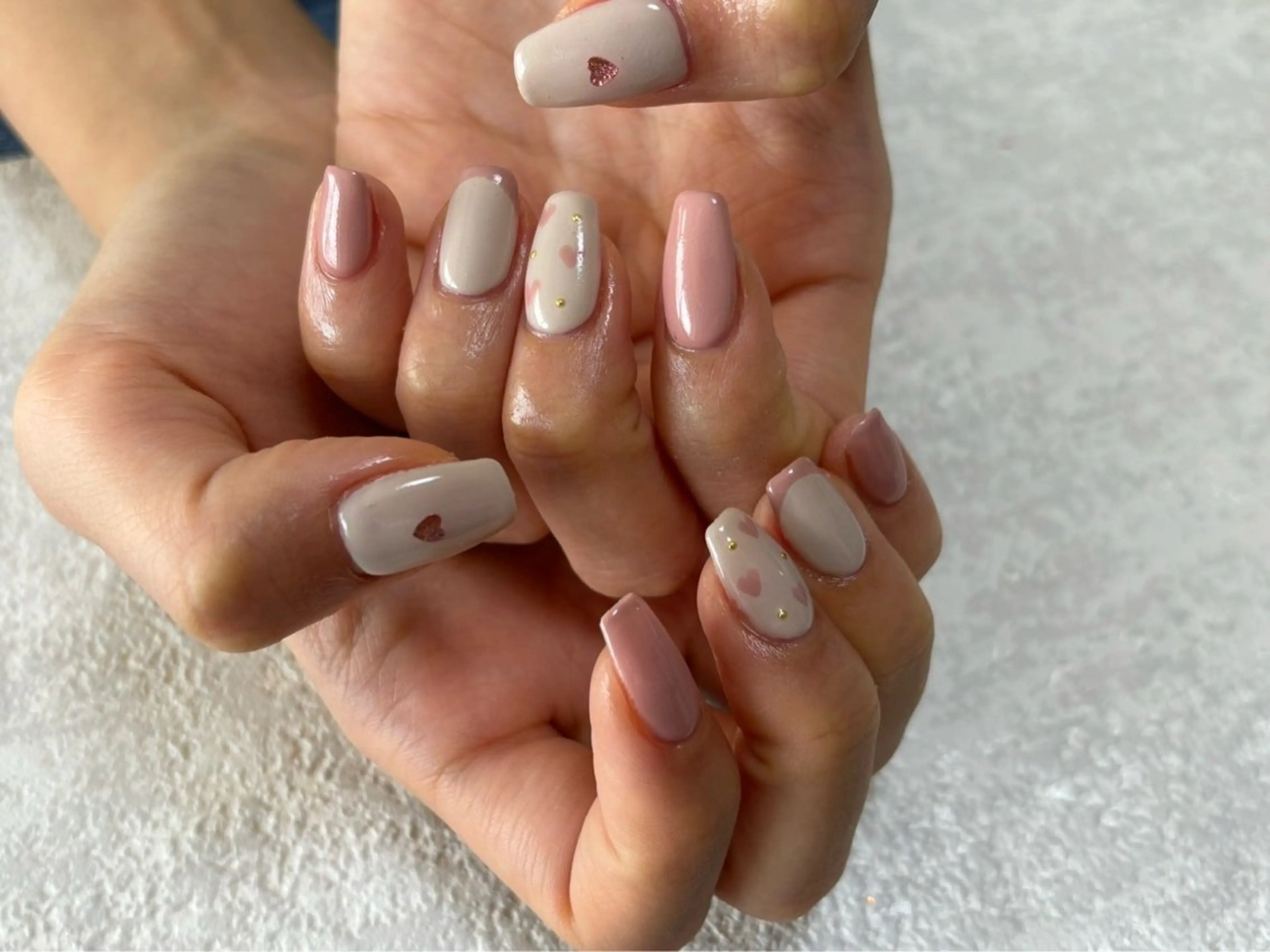 ネイル ジェルネイル 韓国ネイル パラジェル バレンタイン 冬ネイル kikinail 溝の口のネイルデザイン