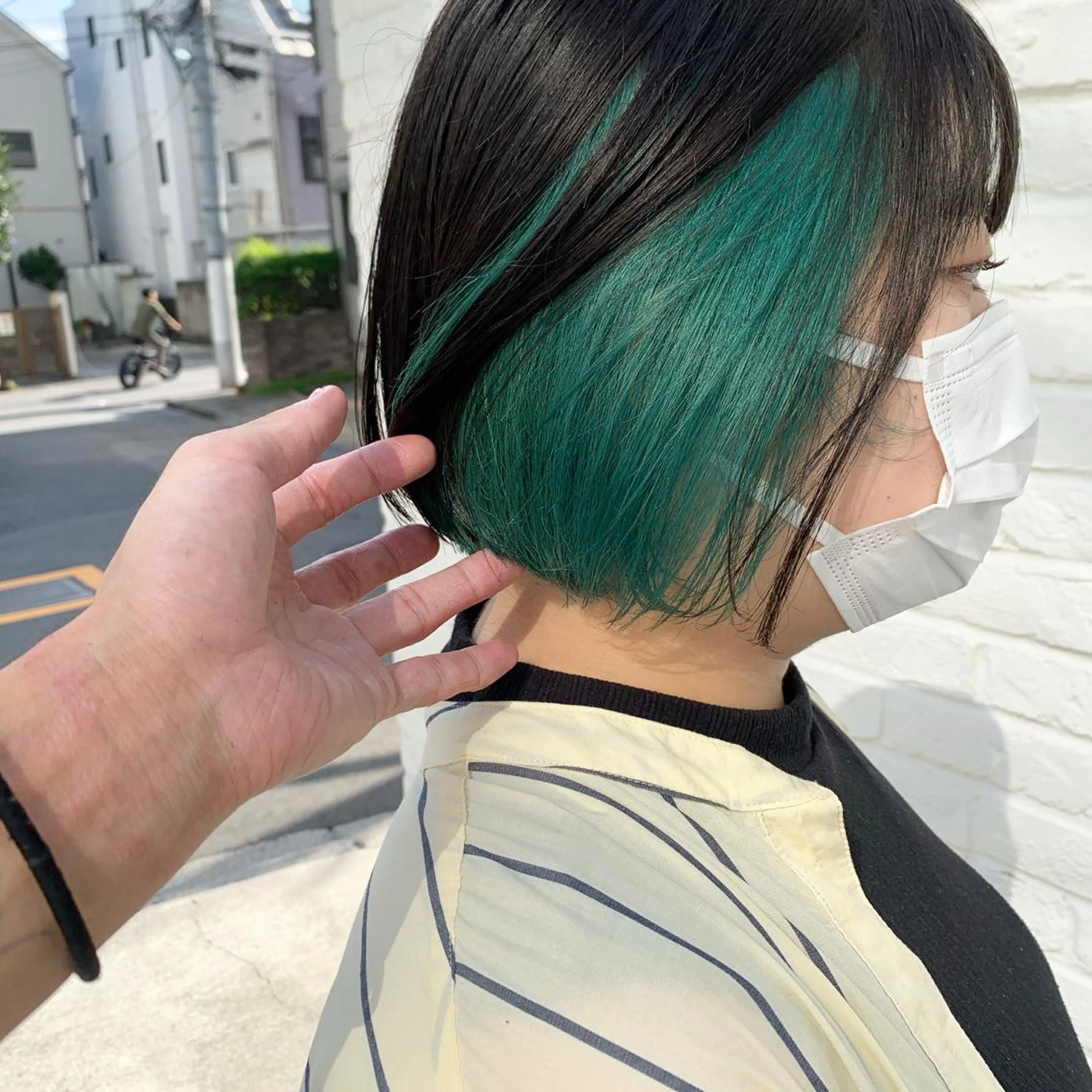 ショート カラー ヘアアレンジ ハイトーン/美髪矯正 🍃大江拓実のヘアスタイル