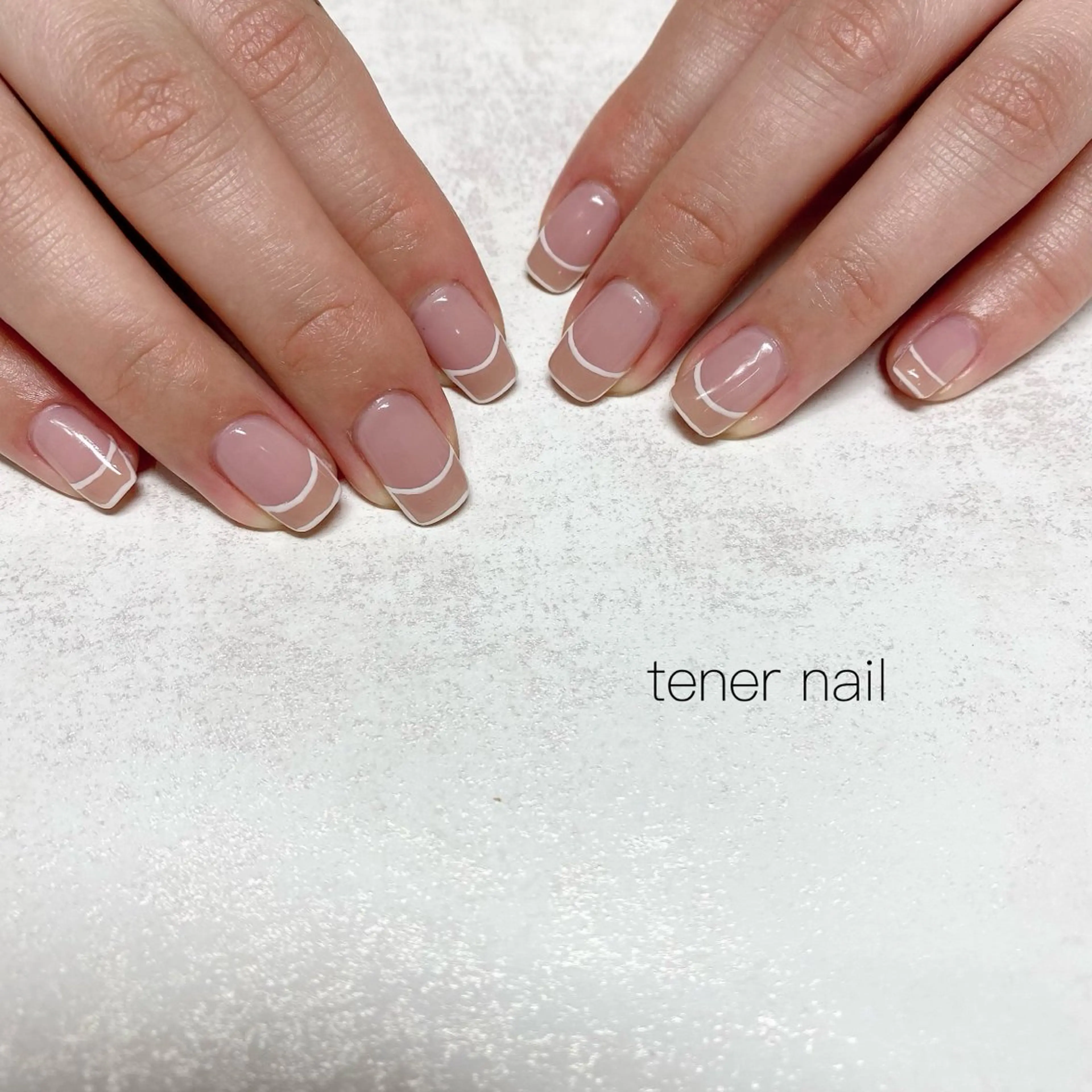 ネイル フレンチネイル ハンドネイル テネルネイル tener nailのネイルデザイン