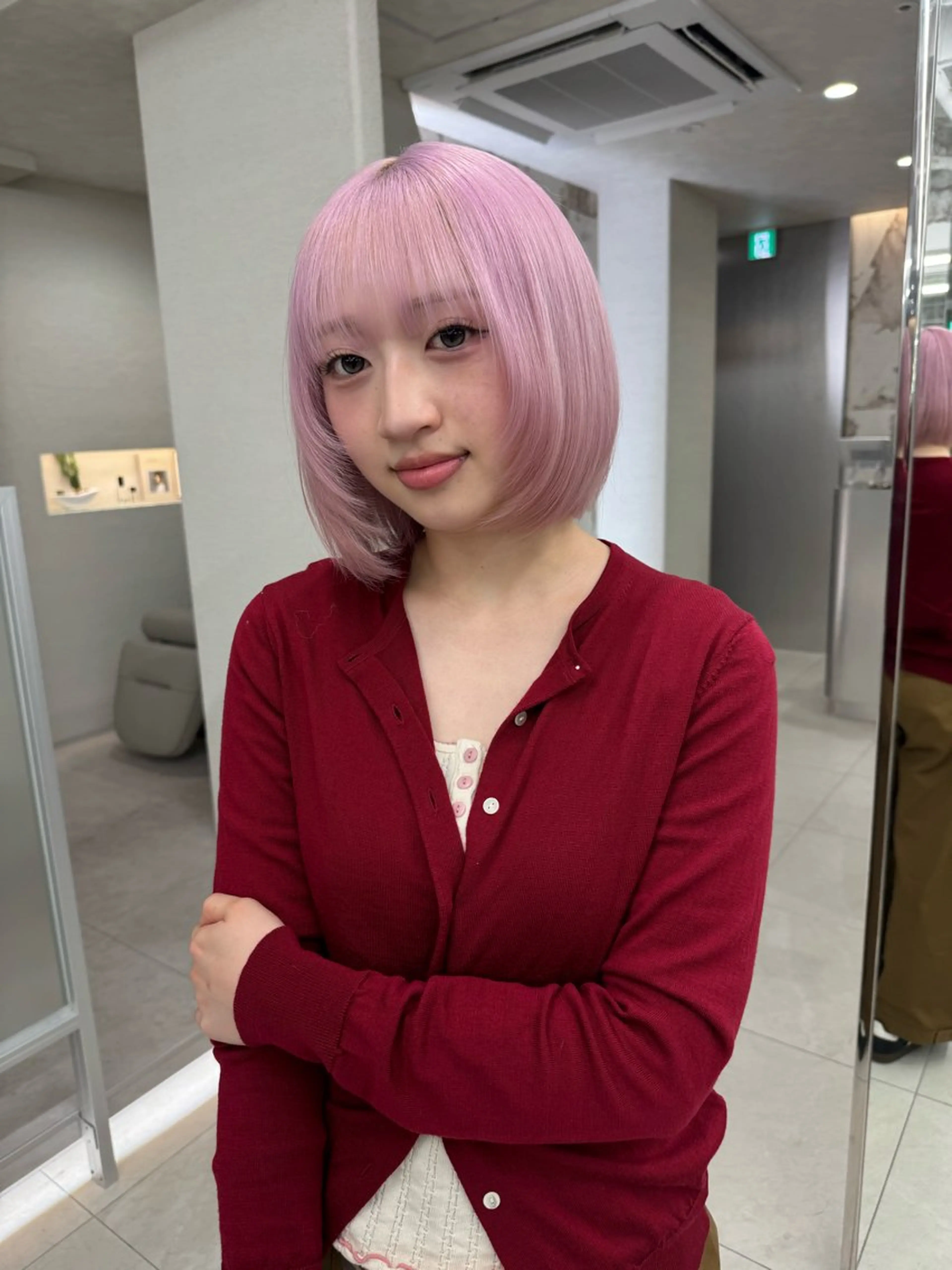 ショート カラー ヘアカラー ヘアセット 栄美容師/kiti /ボブ/ケントのヘアスタイル