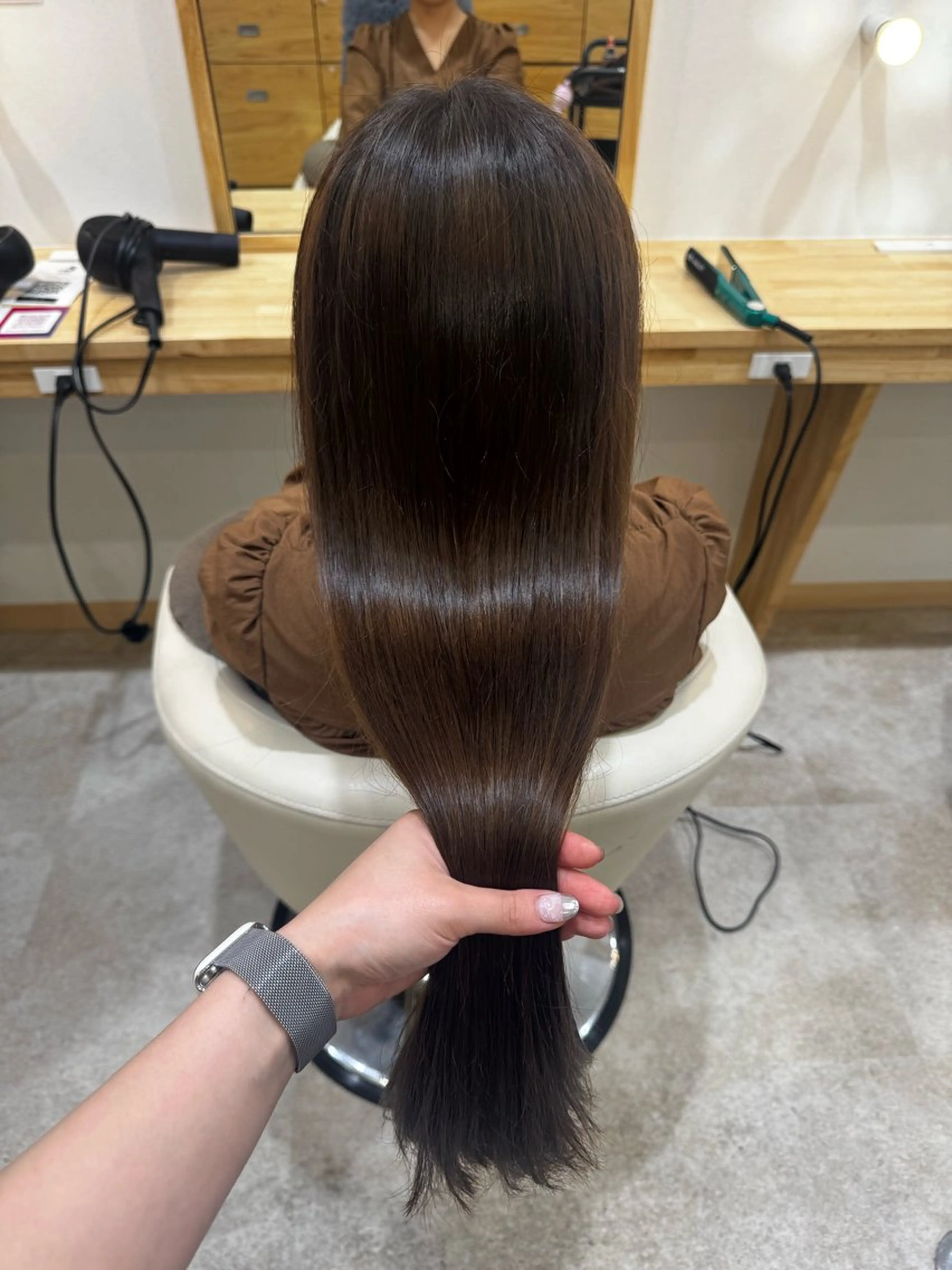 ロング カット ヘアカラー トリートメント ブリーチ|レイヤー ayana🪽🩵のヘアスタイル