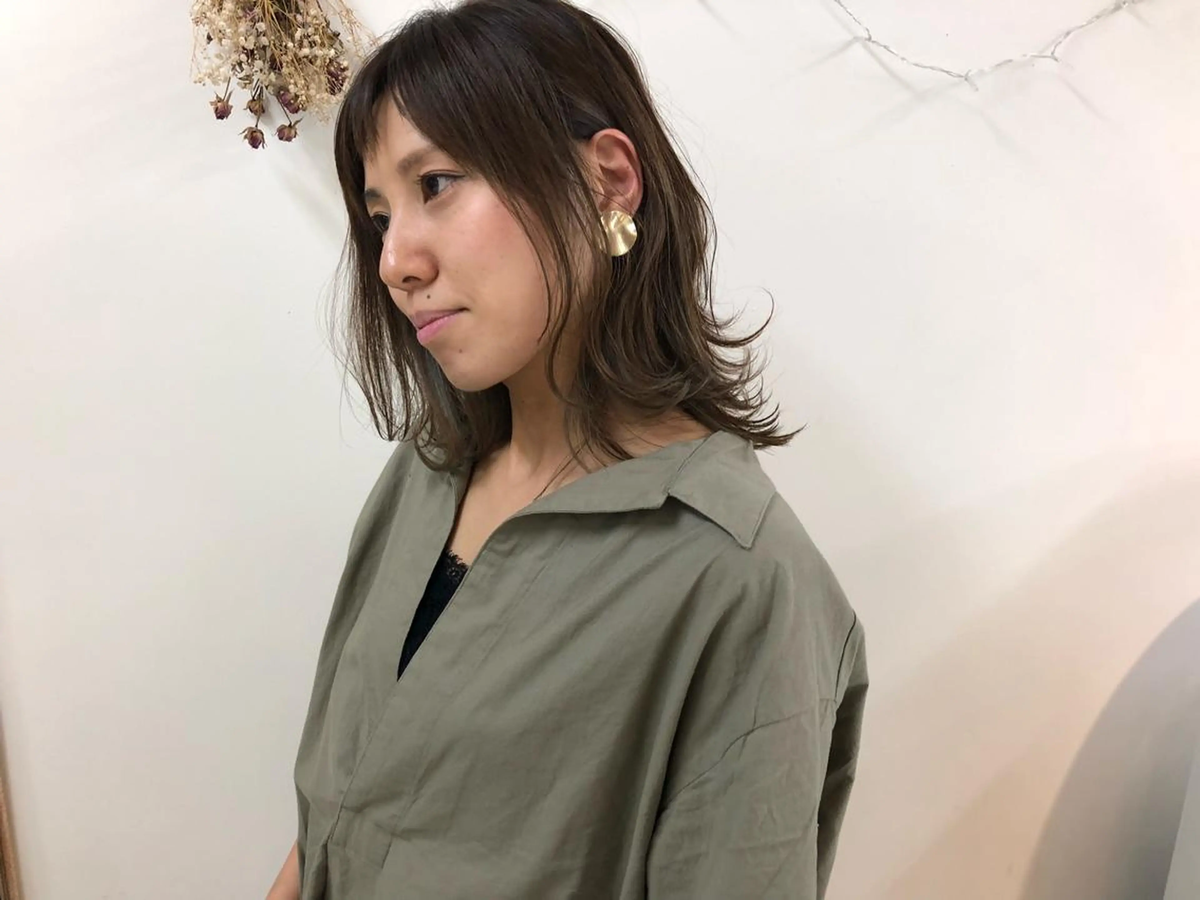 ミディアム カラー タナカ タクヤのヘアスタイル