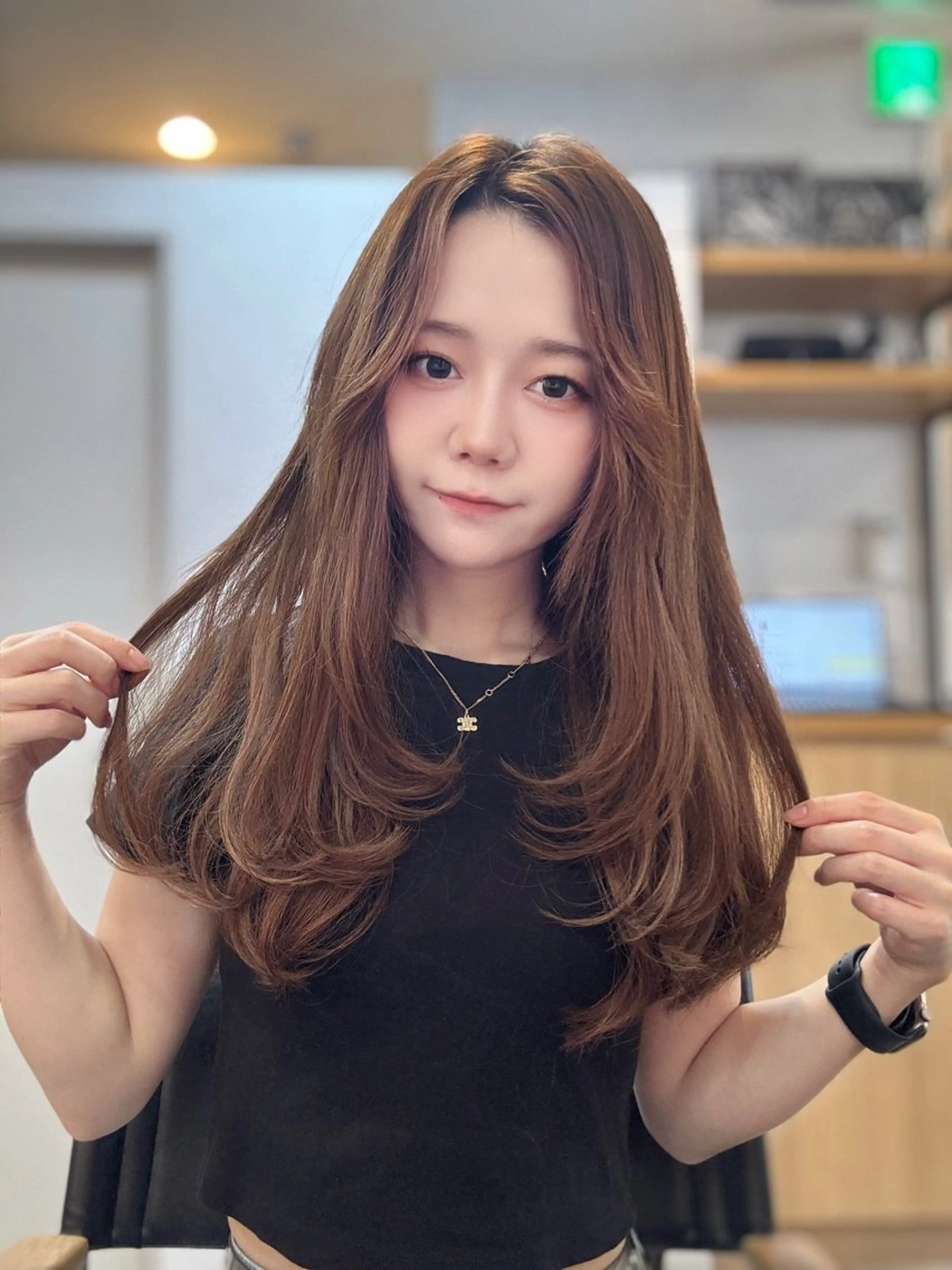 ミディアム ヘアアレンジ 髪質改善 似合わせカット 縮毛矯正 トリートメント 吉祥寺プルエクステ 🌟Hiraiのヘアスタイル