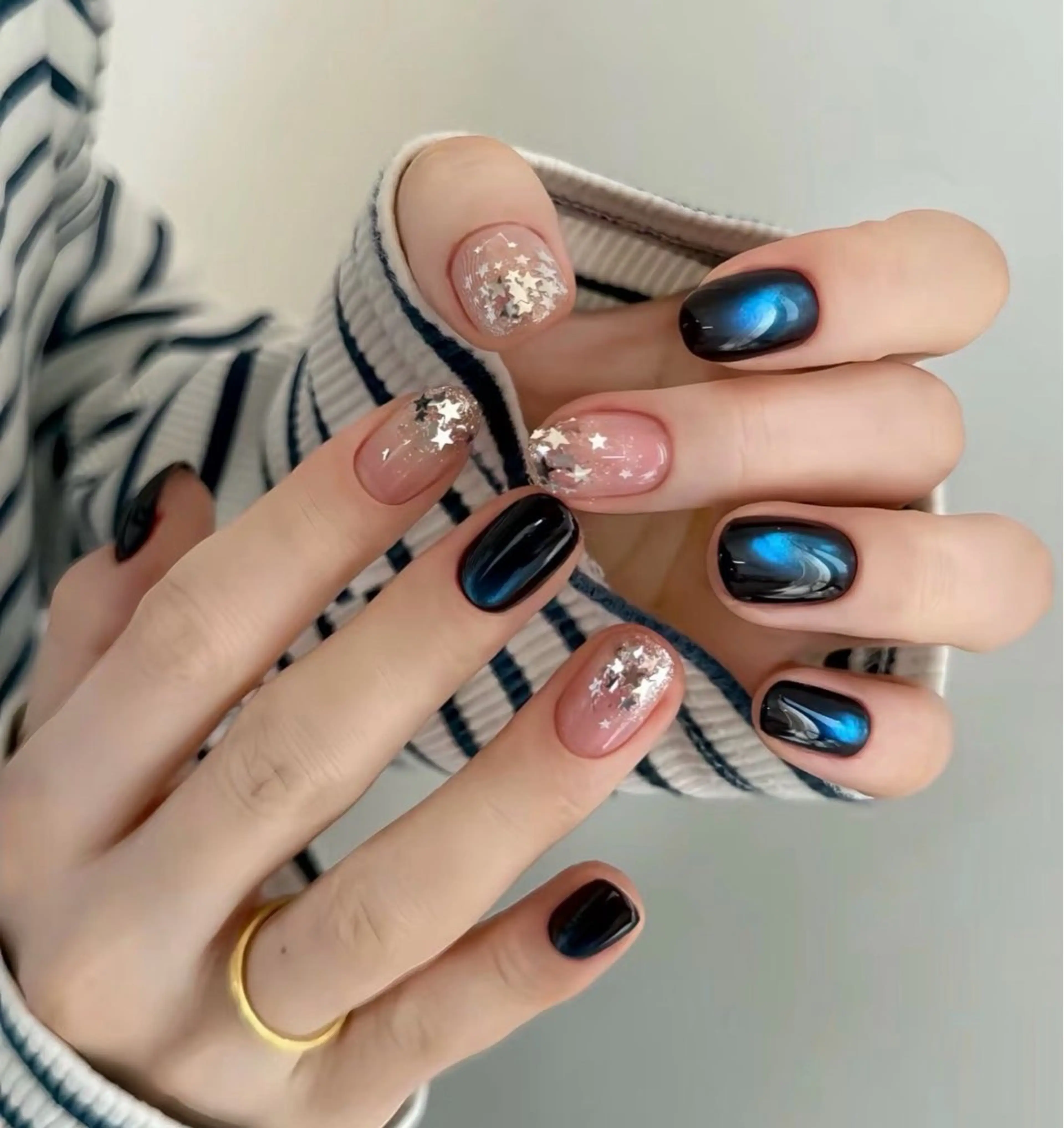 ネイル 桜ネイル フットネイル フレンチネイル グラデーション 氷ネイル・うるうるネイル ハンドネイル Lynn_ Nailのネイルデザイン