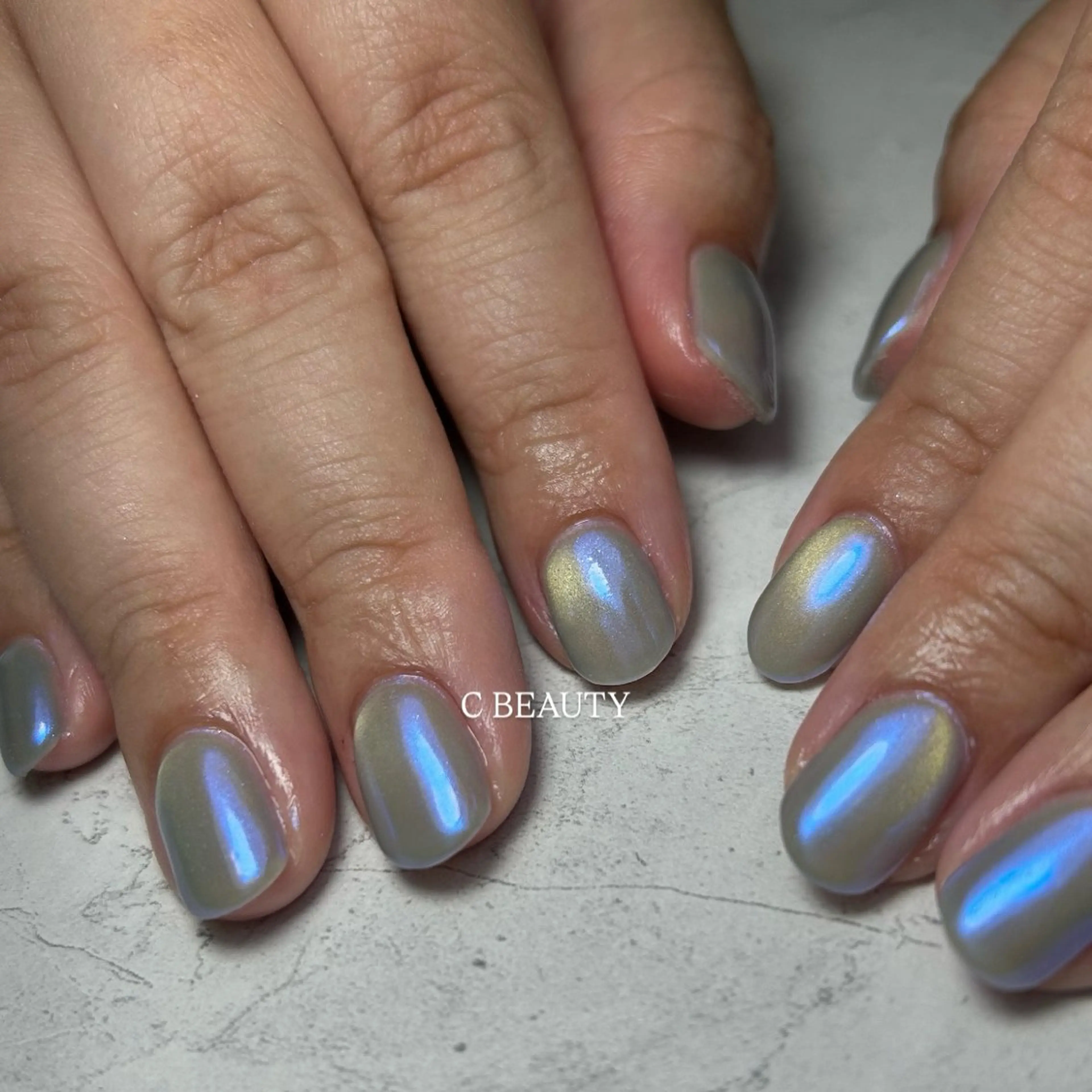 ネイル オーロラネイル C BEAUTY／ KAEDEのネイルデザイン