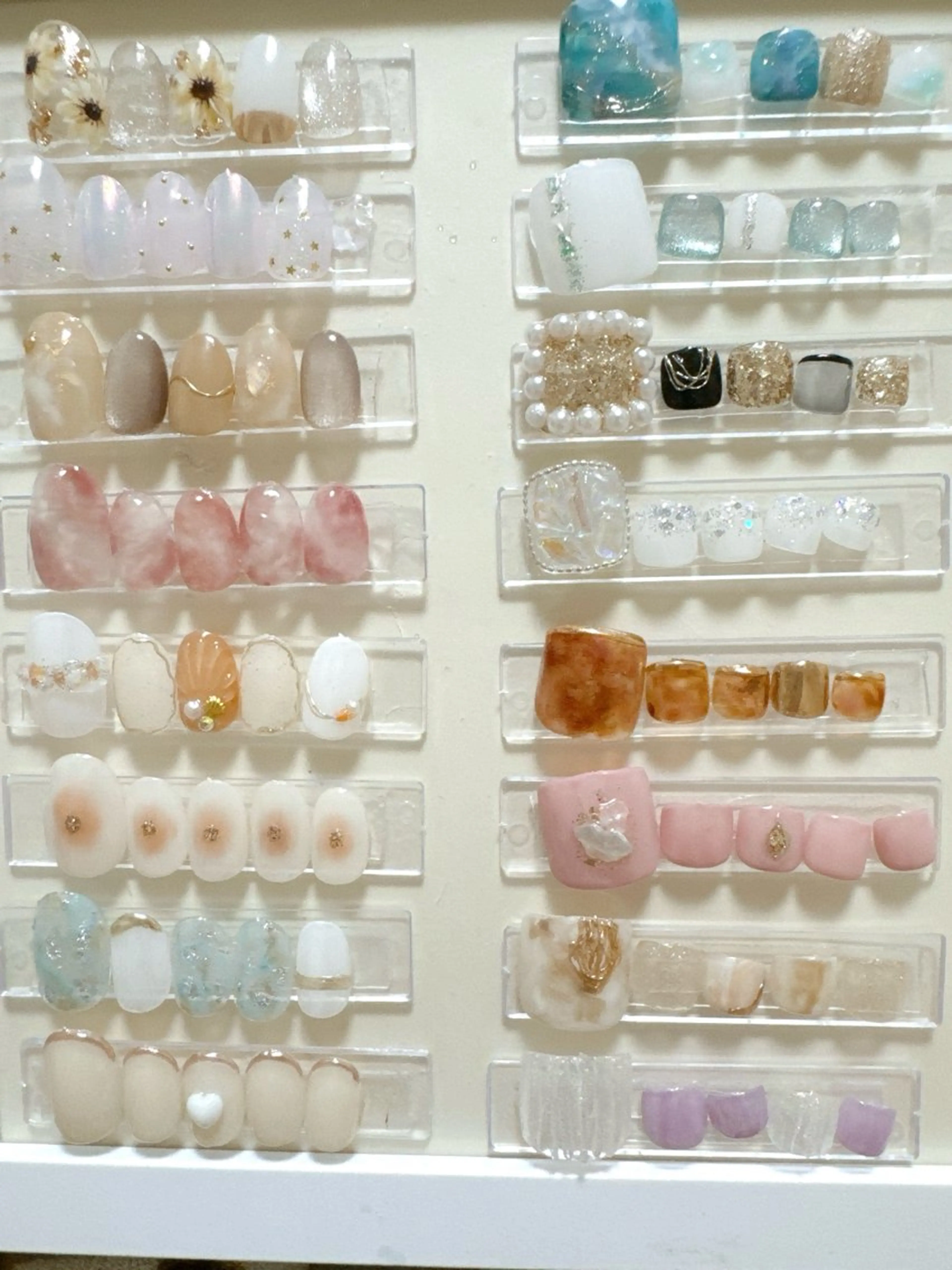 ネイル べっ甲ネイル チークネイル フットネイル 韓国ネイル ニュアンスネイル Guranail Satoのネイルデザイン