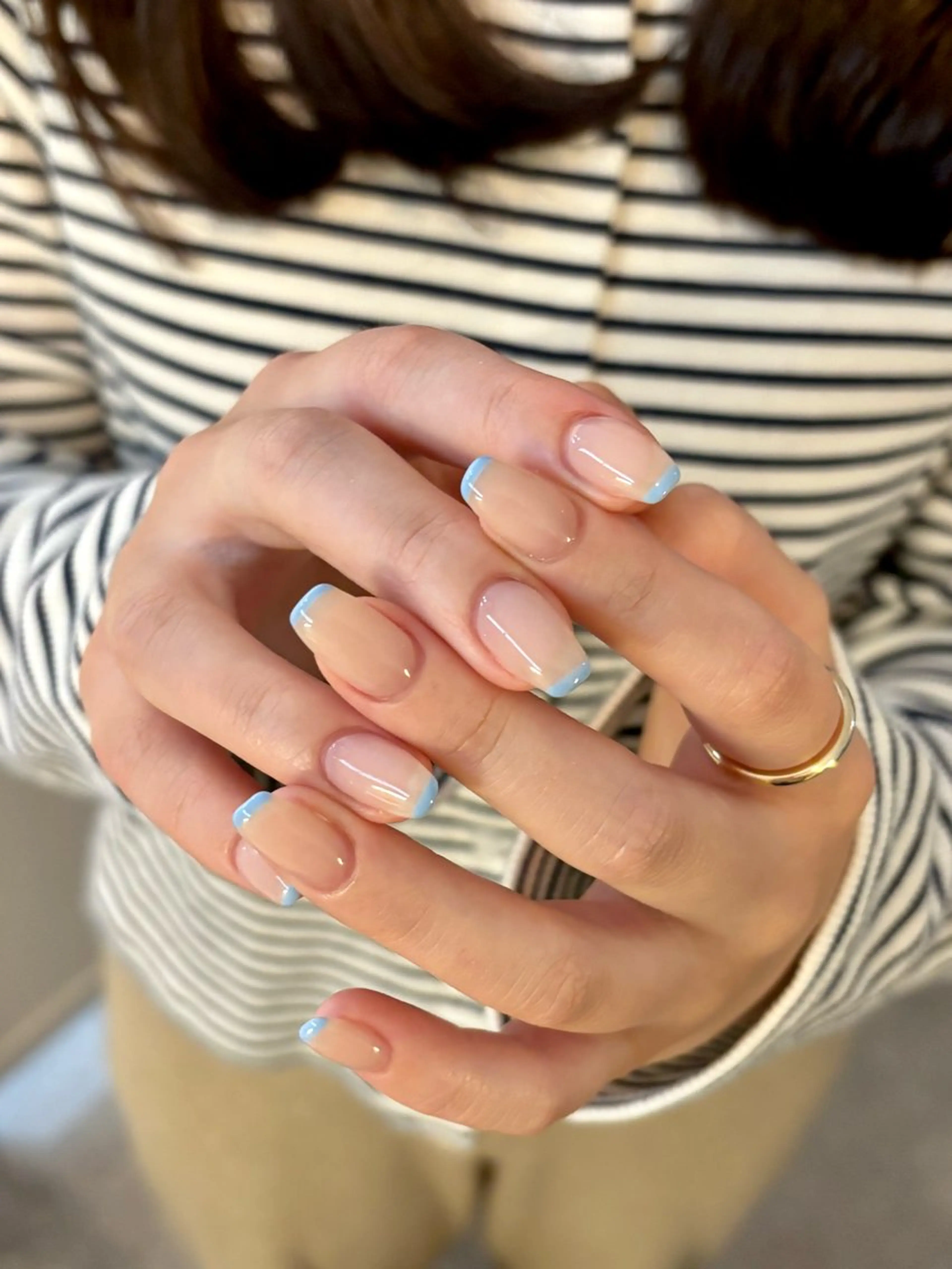 ネイル フレンチネイル ハンドネイル nail salon Soiréeのネイルデザイン