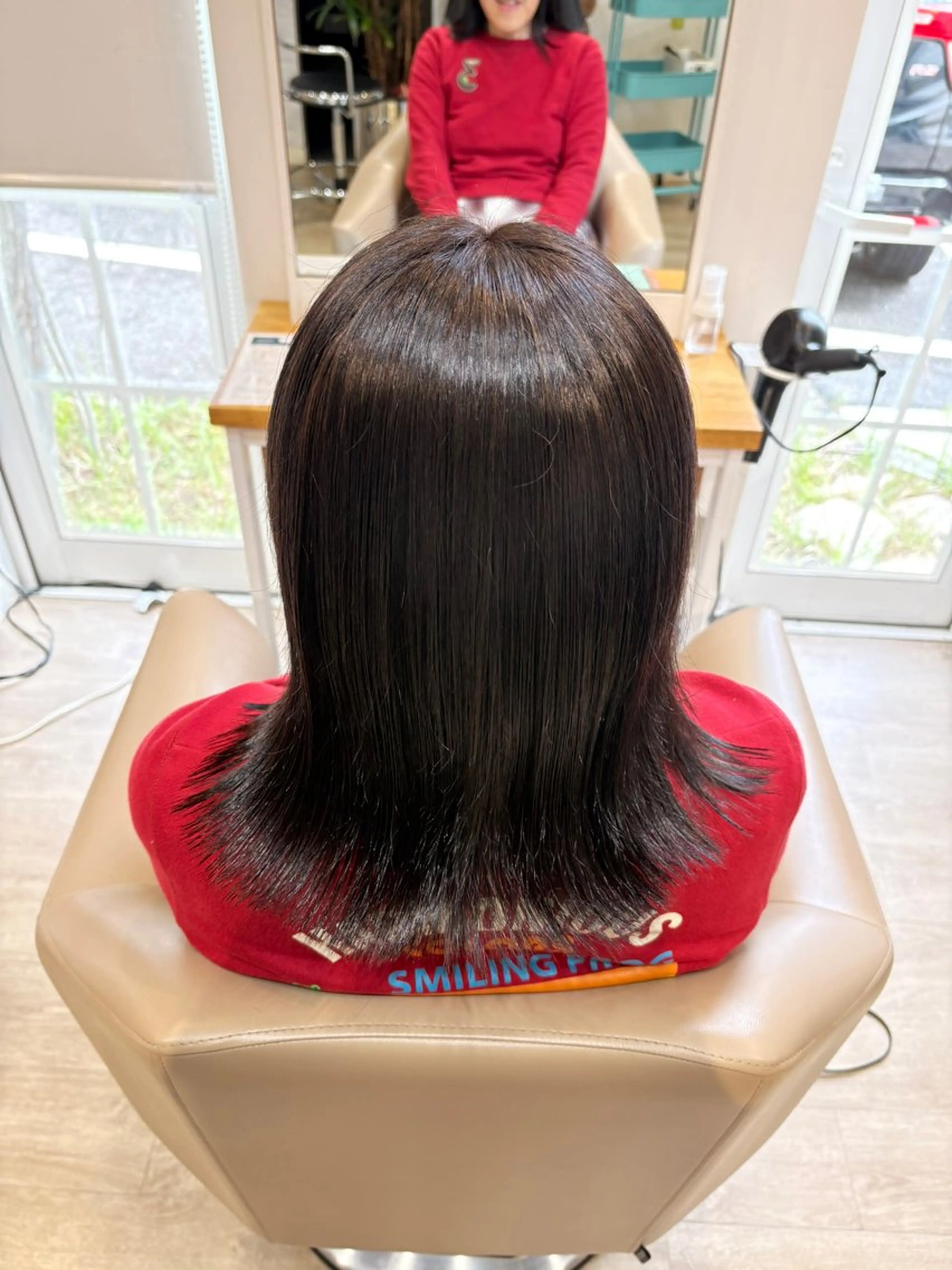 ミディアム カラー ブラウンカラー 加藤 七夕奈のヘアスタイル