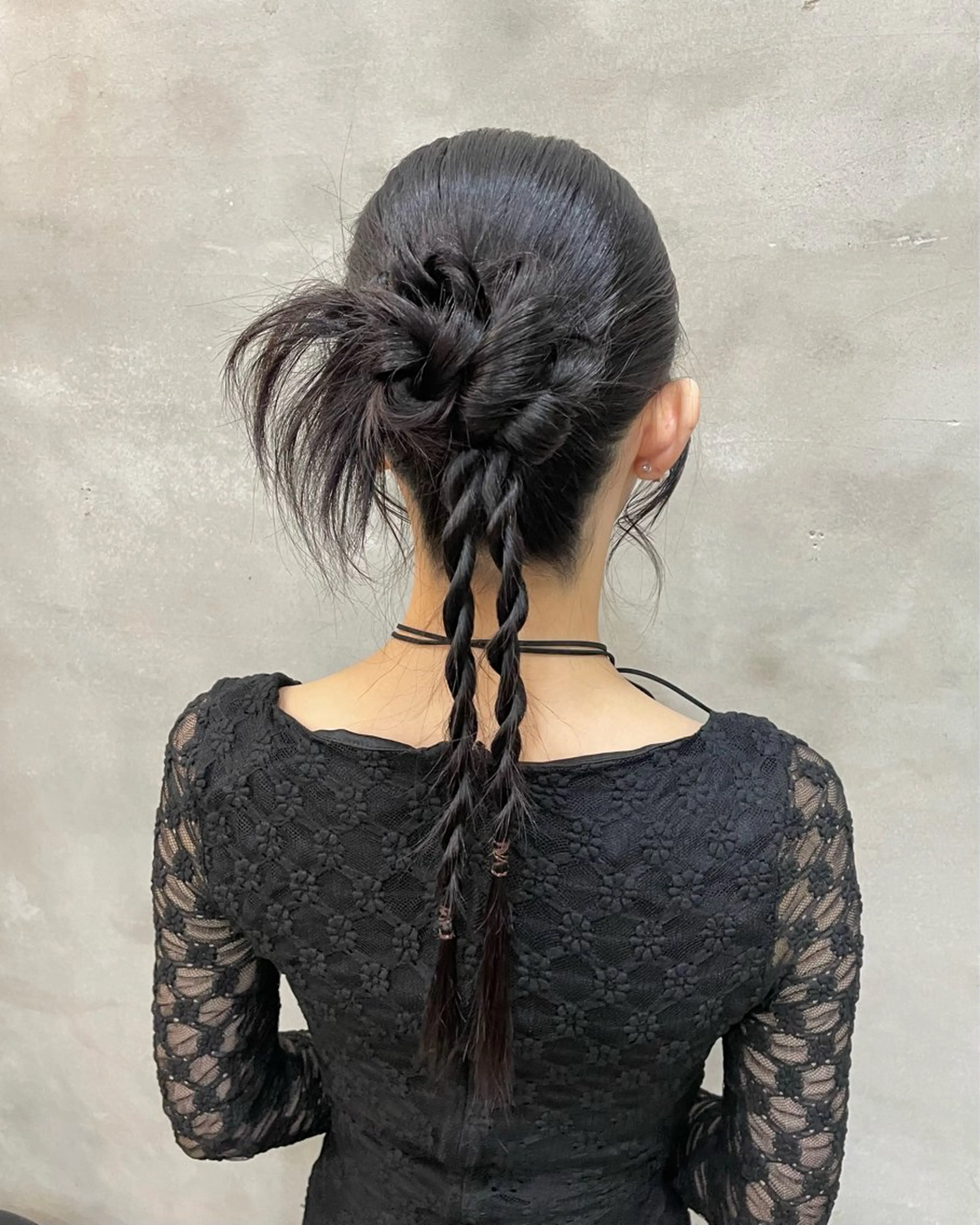 ロング ヘアアレンジ ヘアセット 【ピンク/韓国ヘア/ ヘアセット】亜海のヘアスタイル