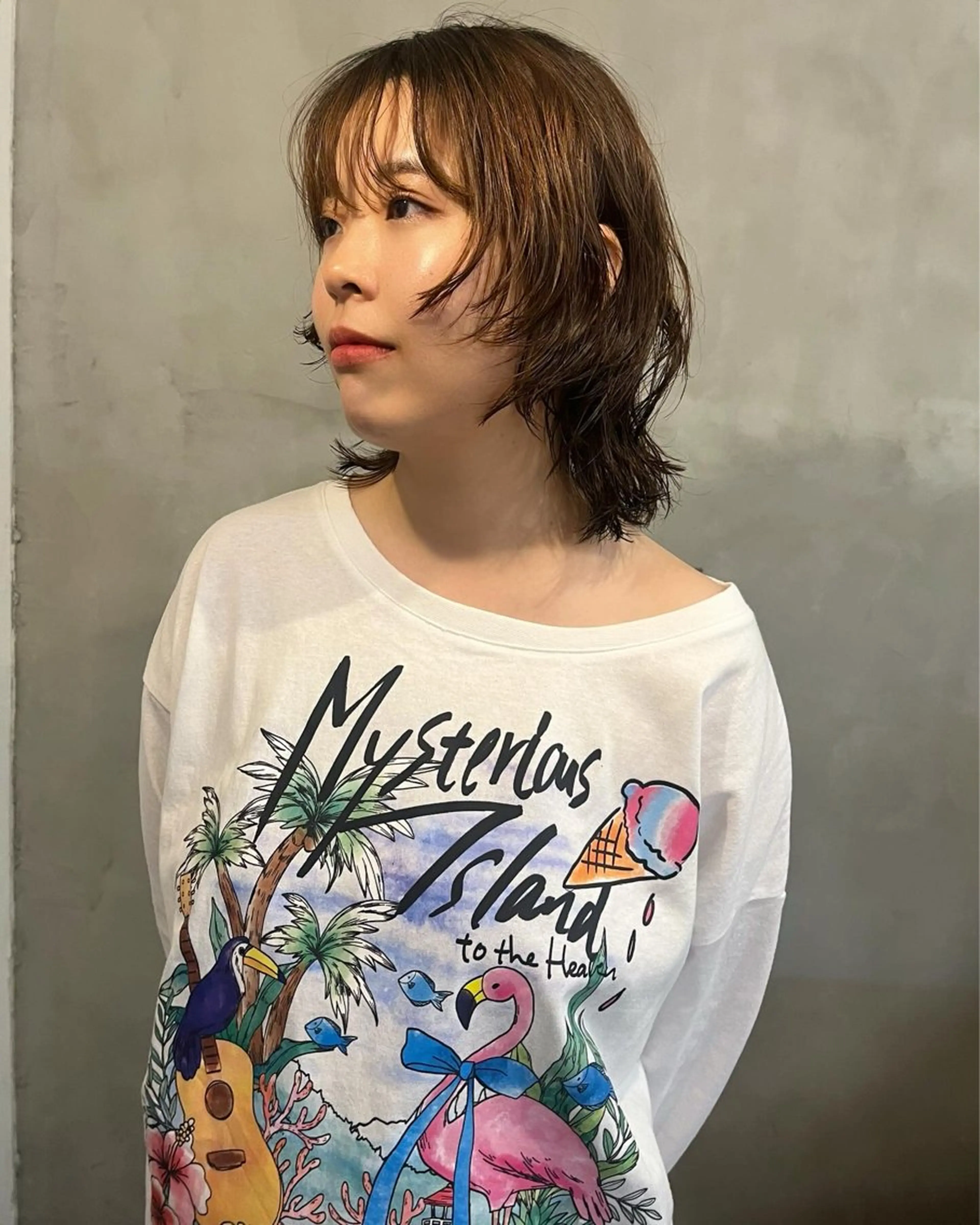 ミディアム 🌿haco / パーマ/ユリナ🕊️のヘアスタイル