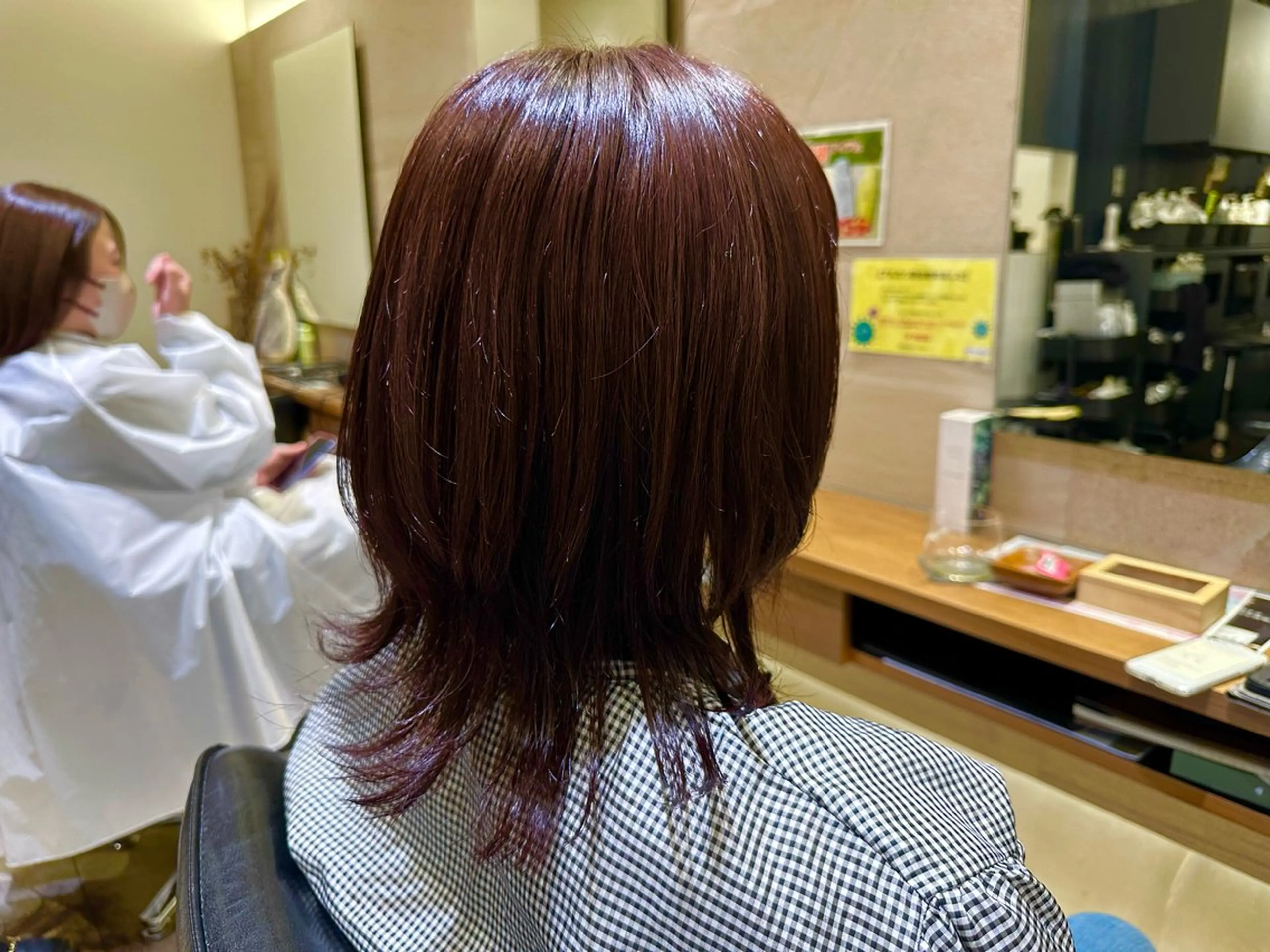 セミロング hum立川 水野由香のヘアスタイル