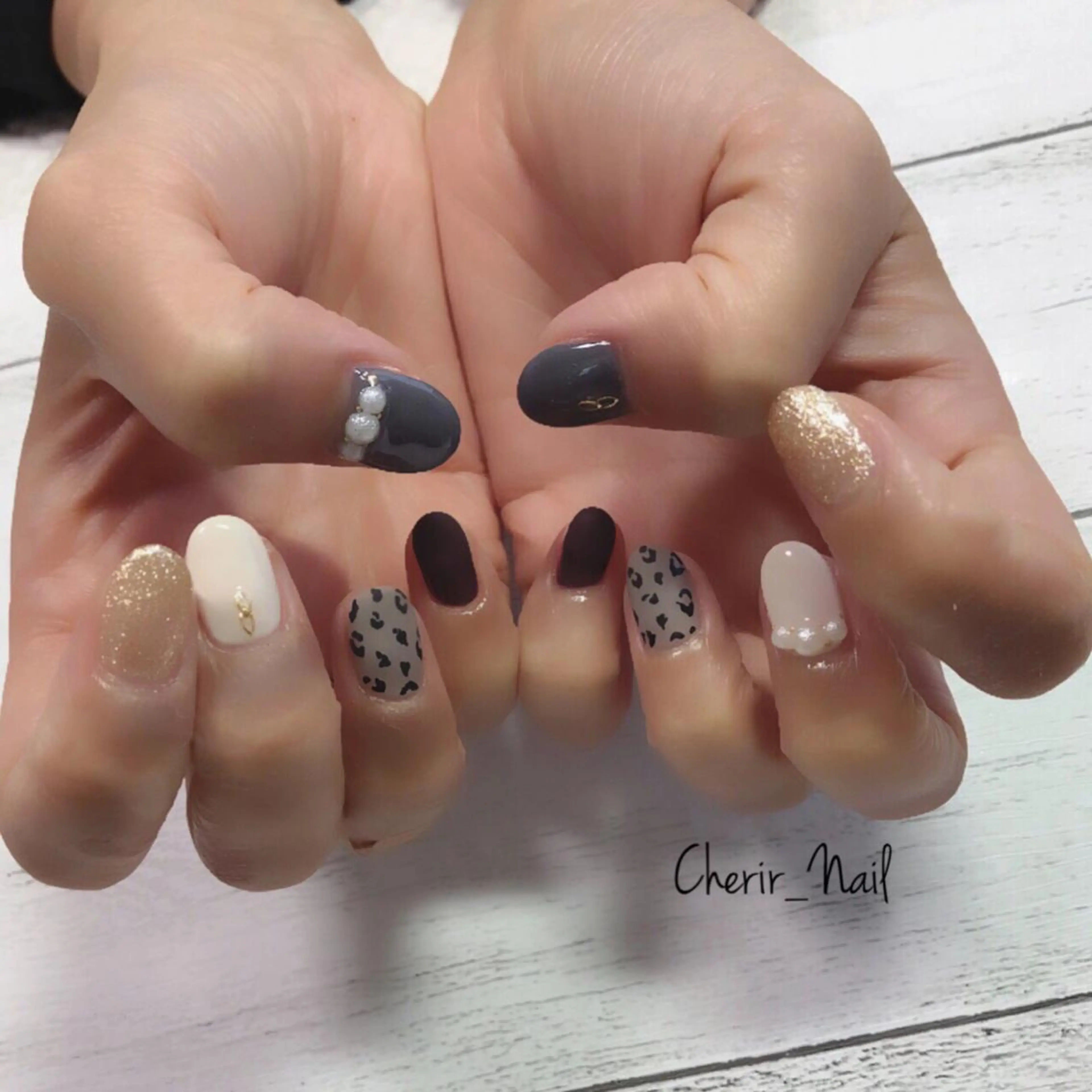 ネイル カジュアル マットネイル ワンカラーネイル 冬ネイル Cherirnail kaoriのネイルデザイン