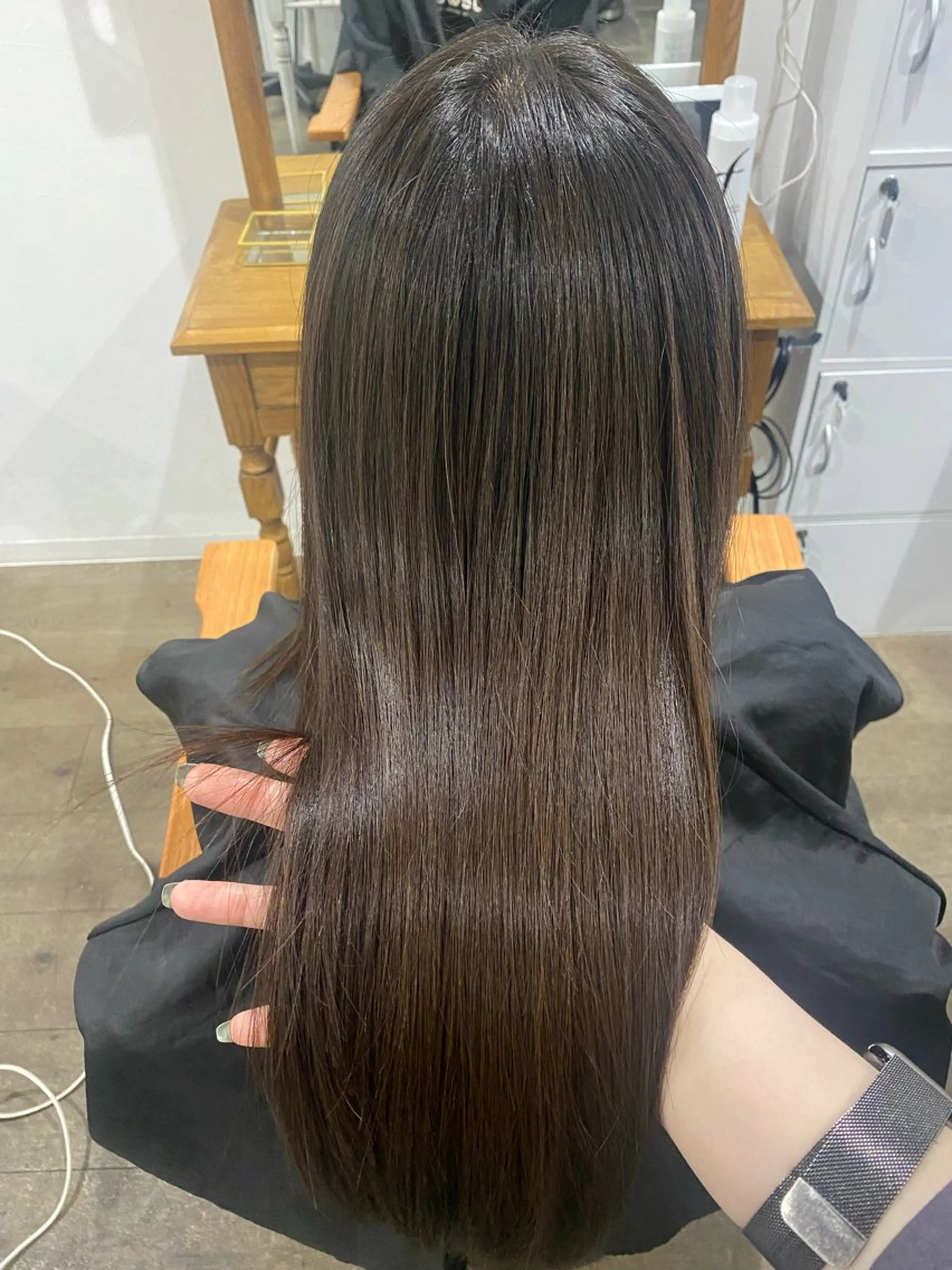 ロング カット ヘアカラー 縮毛矯正 Jewel Box東梅田所属・髪質改善サロン 梅田/ヨナミネのヘアスタイル