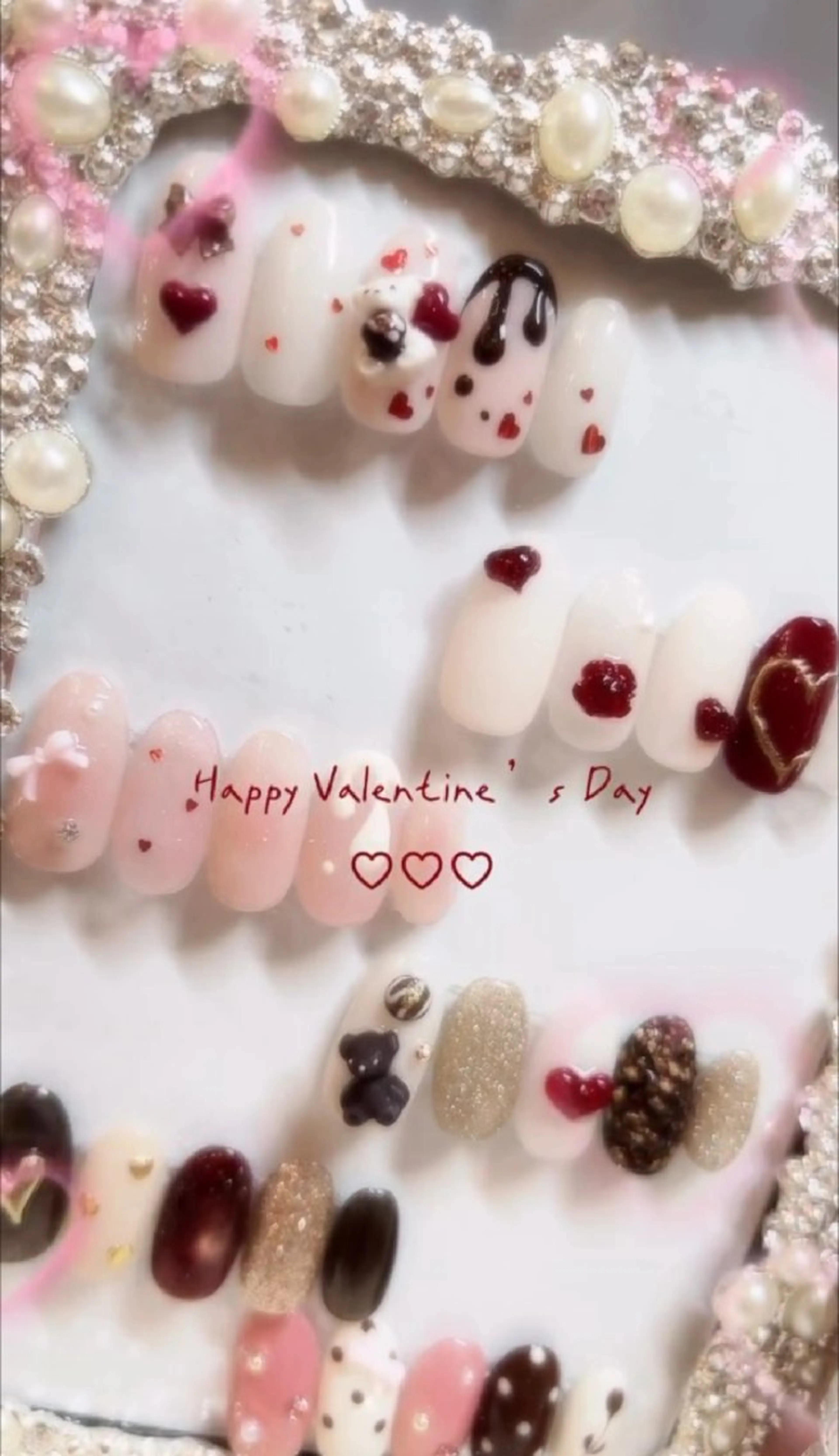 ネイル アートネイル バレンタイン I LOVE ME NAIL.｡.:*♡のネイルデザイン