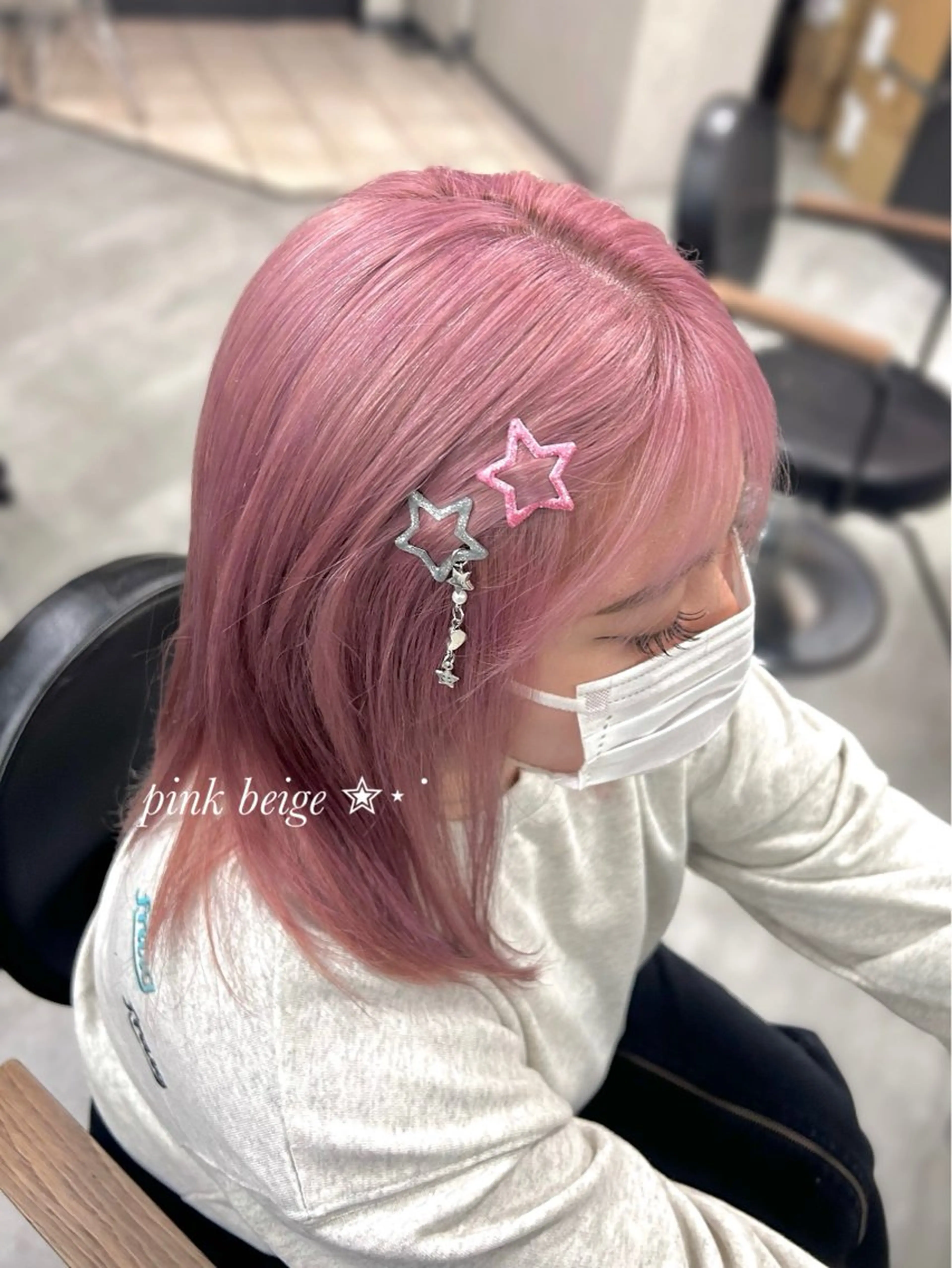 ロング ハイトーン髪質改善 🫧大阪/kanonのヘアスタイル