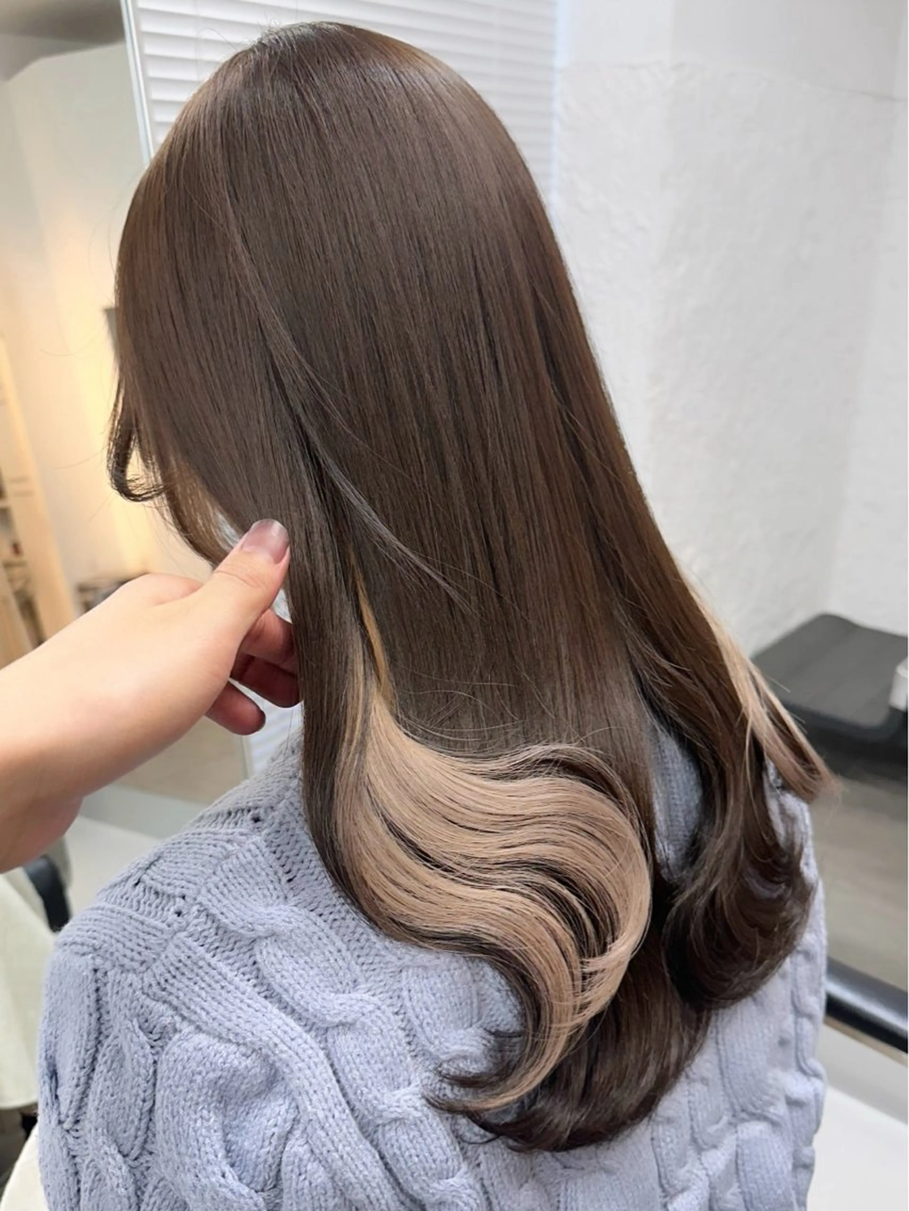 ロング 韓国風ヘア レイヤーカット インナーカラー/レイ ヤーカット♡/マキシのヘアスタイル