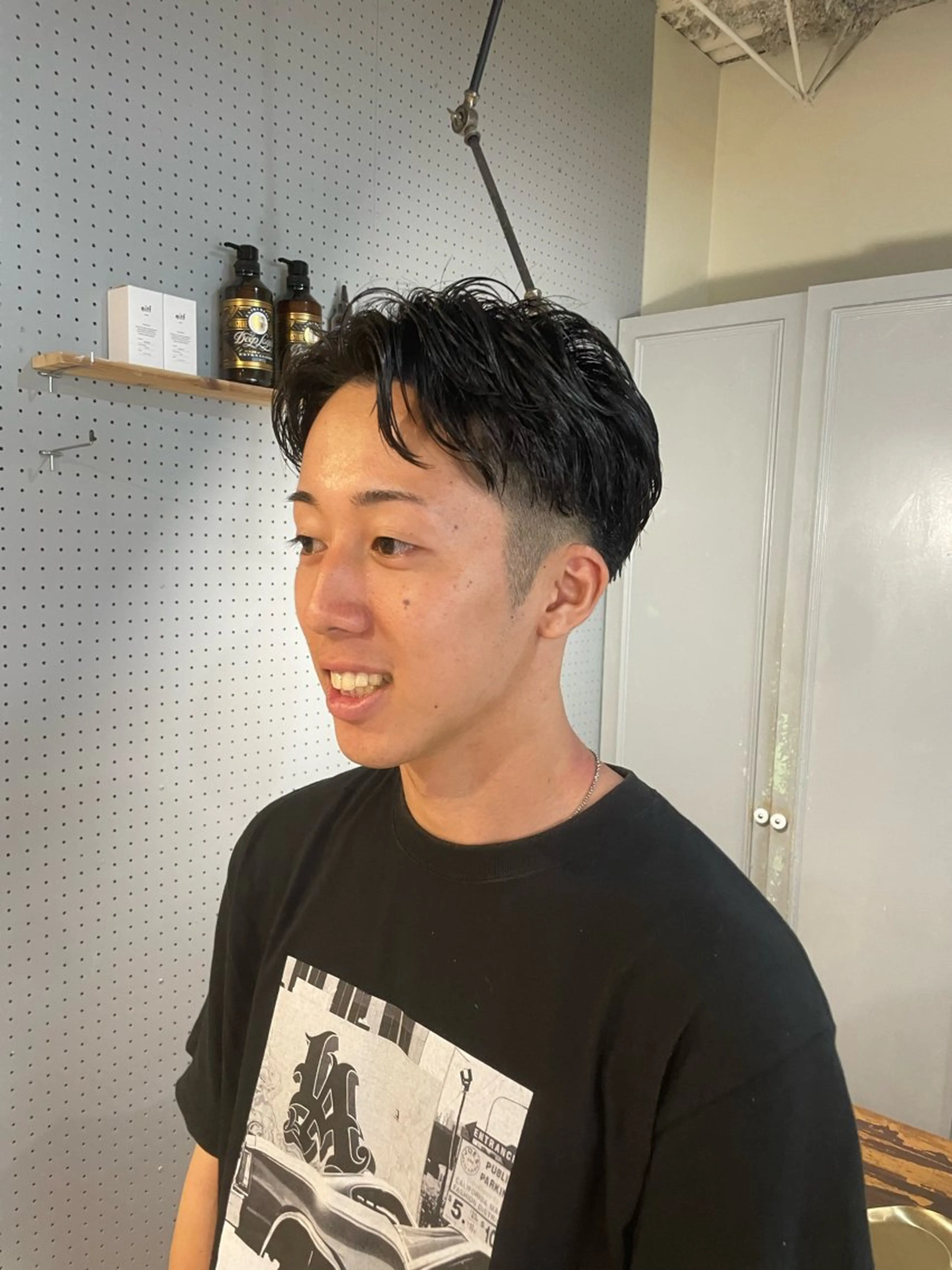 パーマ メンズ カット パーマ 🤩噂のMr.髪ポジ ティブ®️yu🤩のヘアスタイル