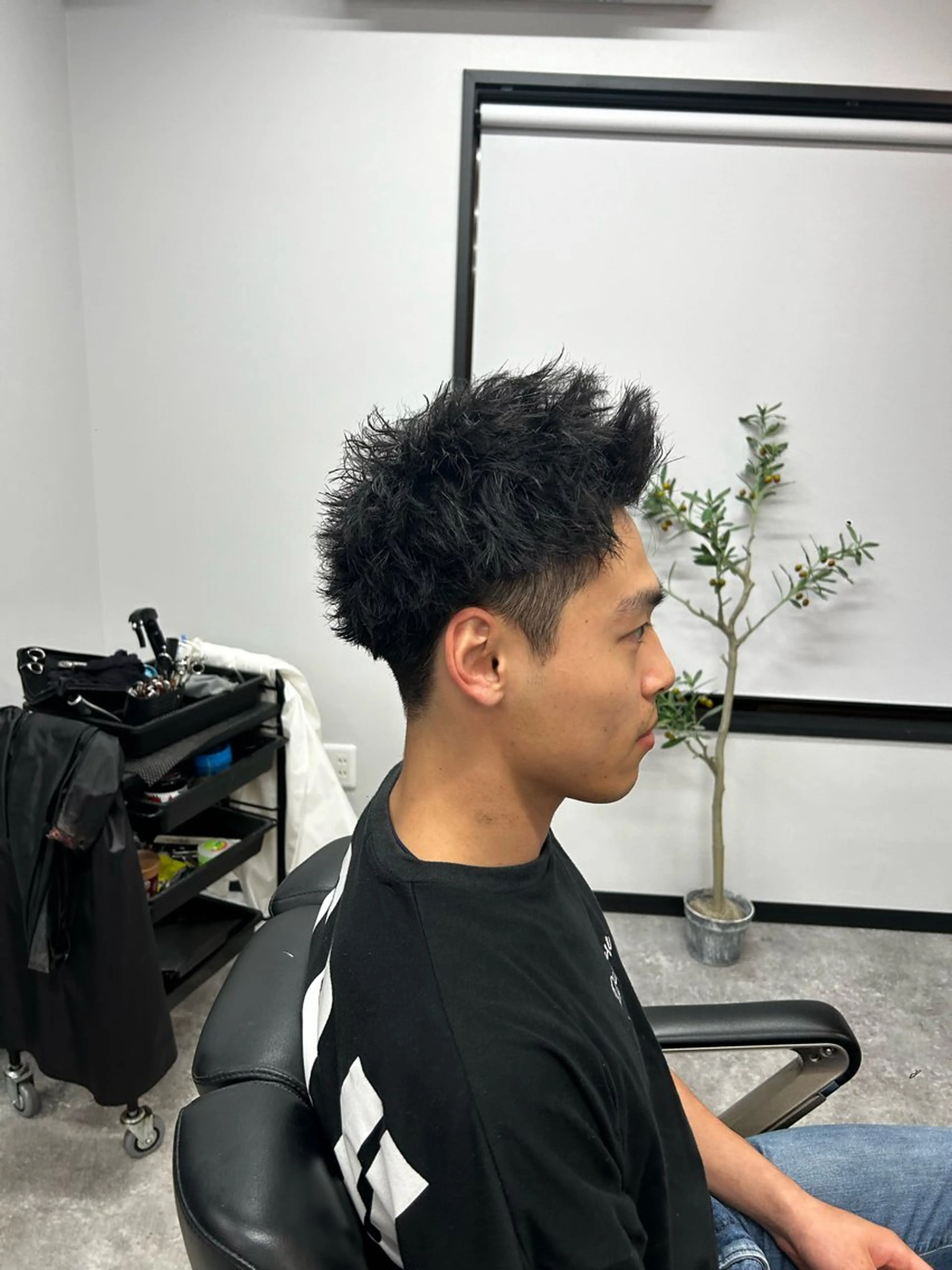 ショート パーマ メンズ メンズパーマ スパイキーショート ショートヘア カット パーマ メンズカット/ メンズパーマ/佐藤のヘアスタイル