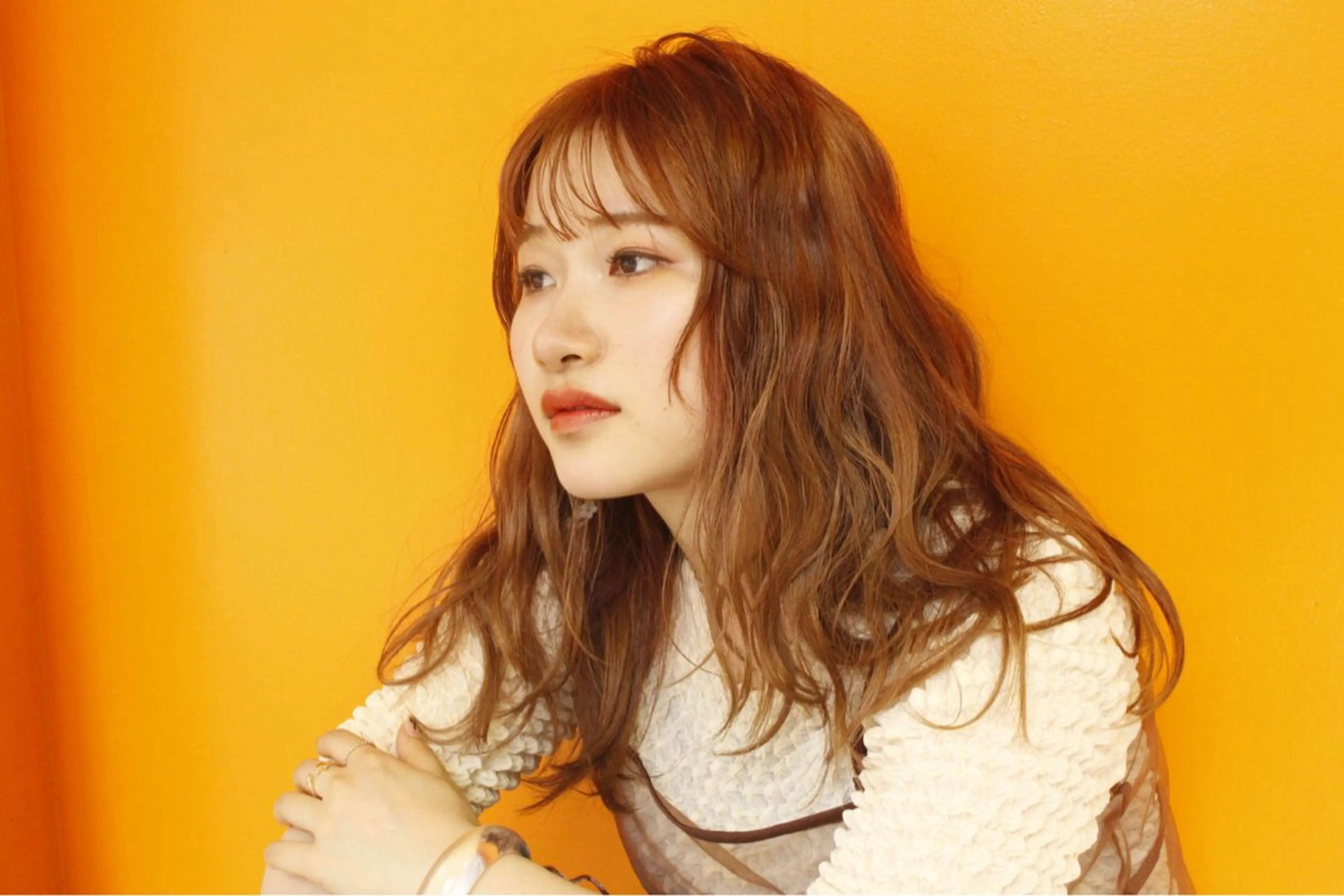 セミロング 田中 結月のヘアスタイル