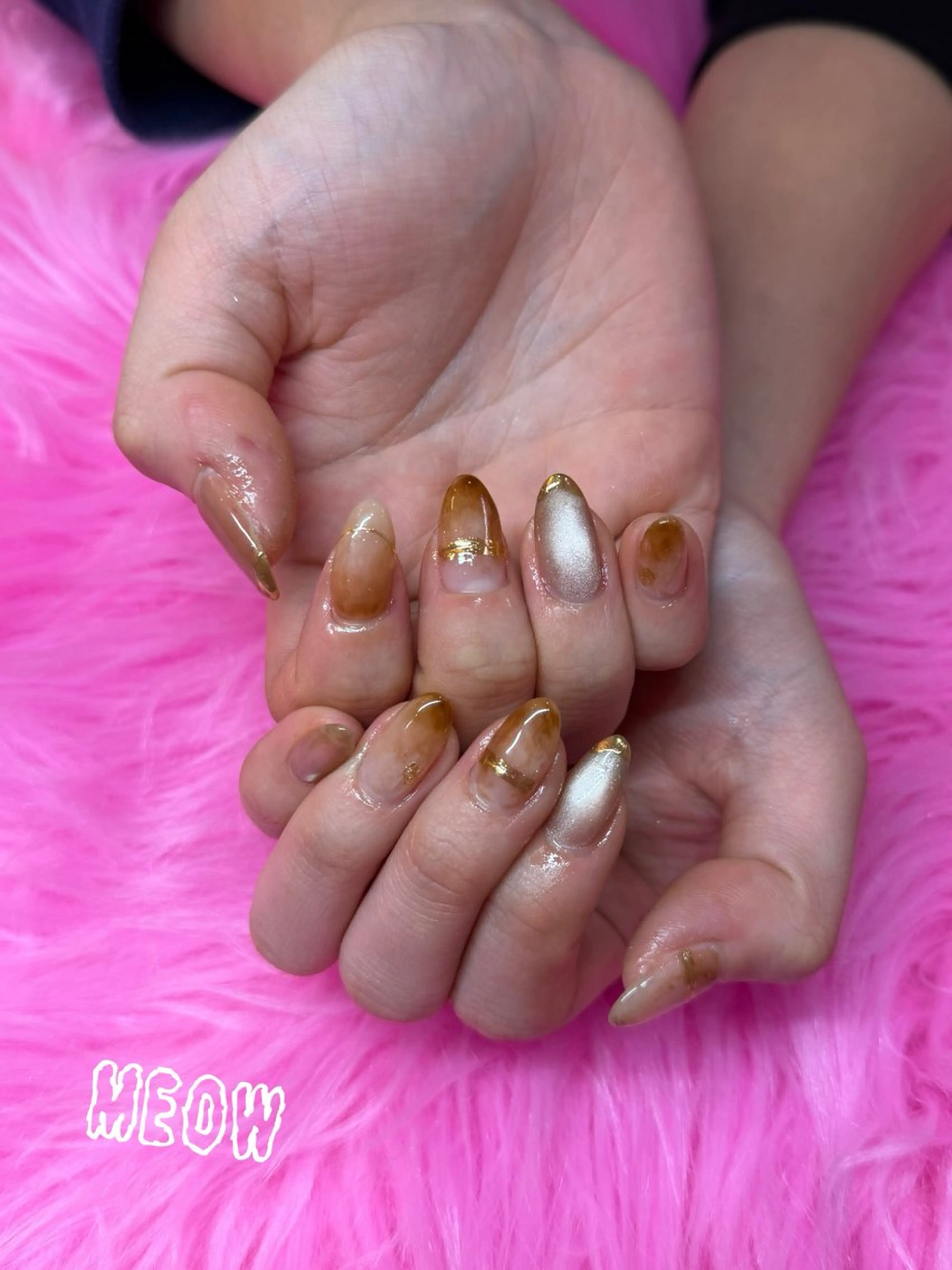 ネイル ハンドネイル BodyDesignSalonEene.所属・MEOW RANのネイルデザイン