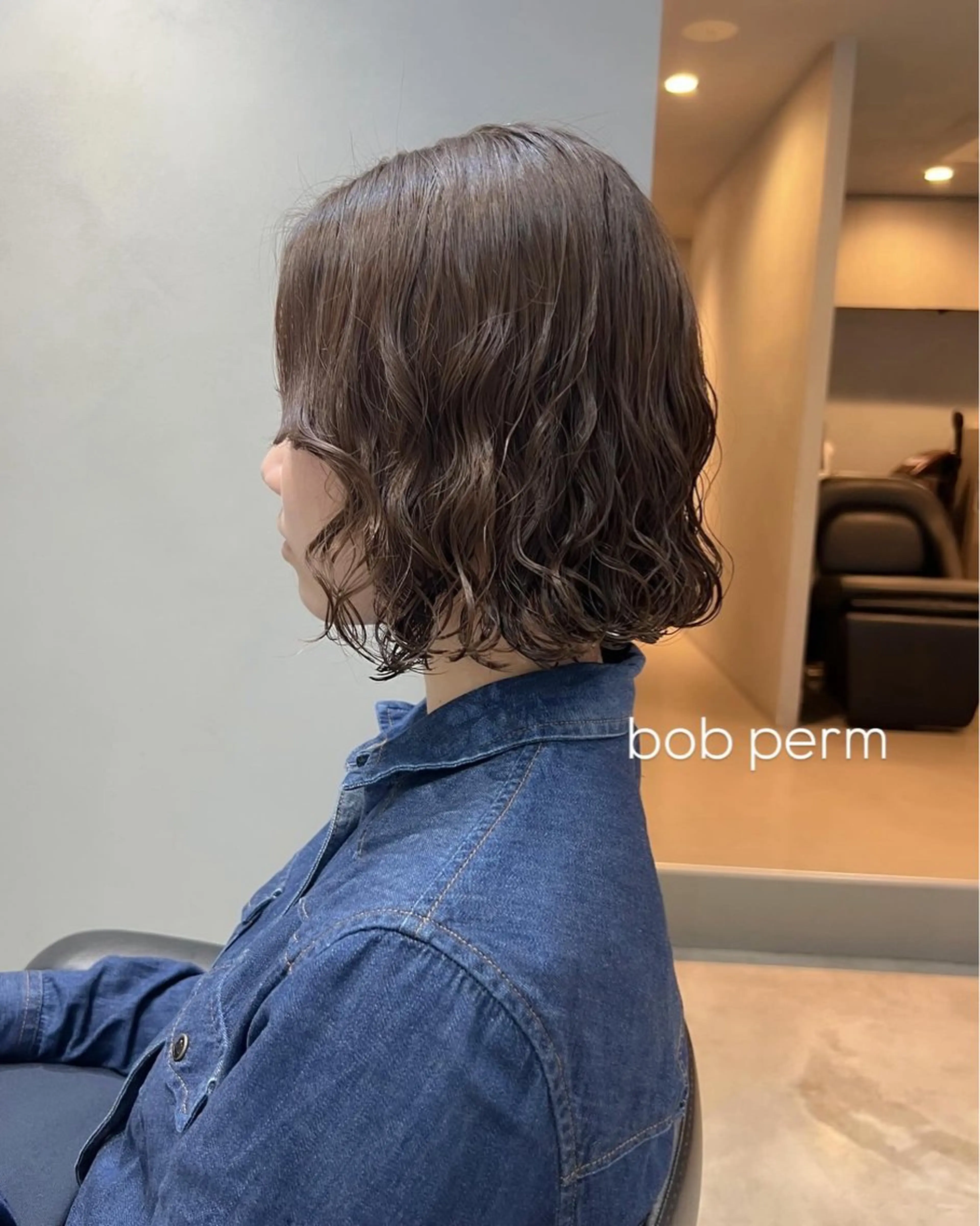 ミディアム パーマ akane/ボブ /ブラウンベージュのヘアスタイル