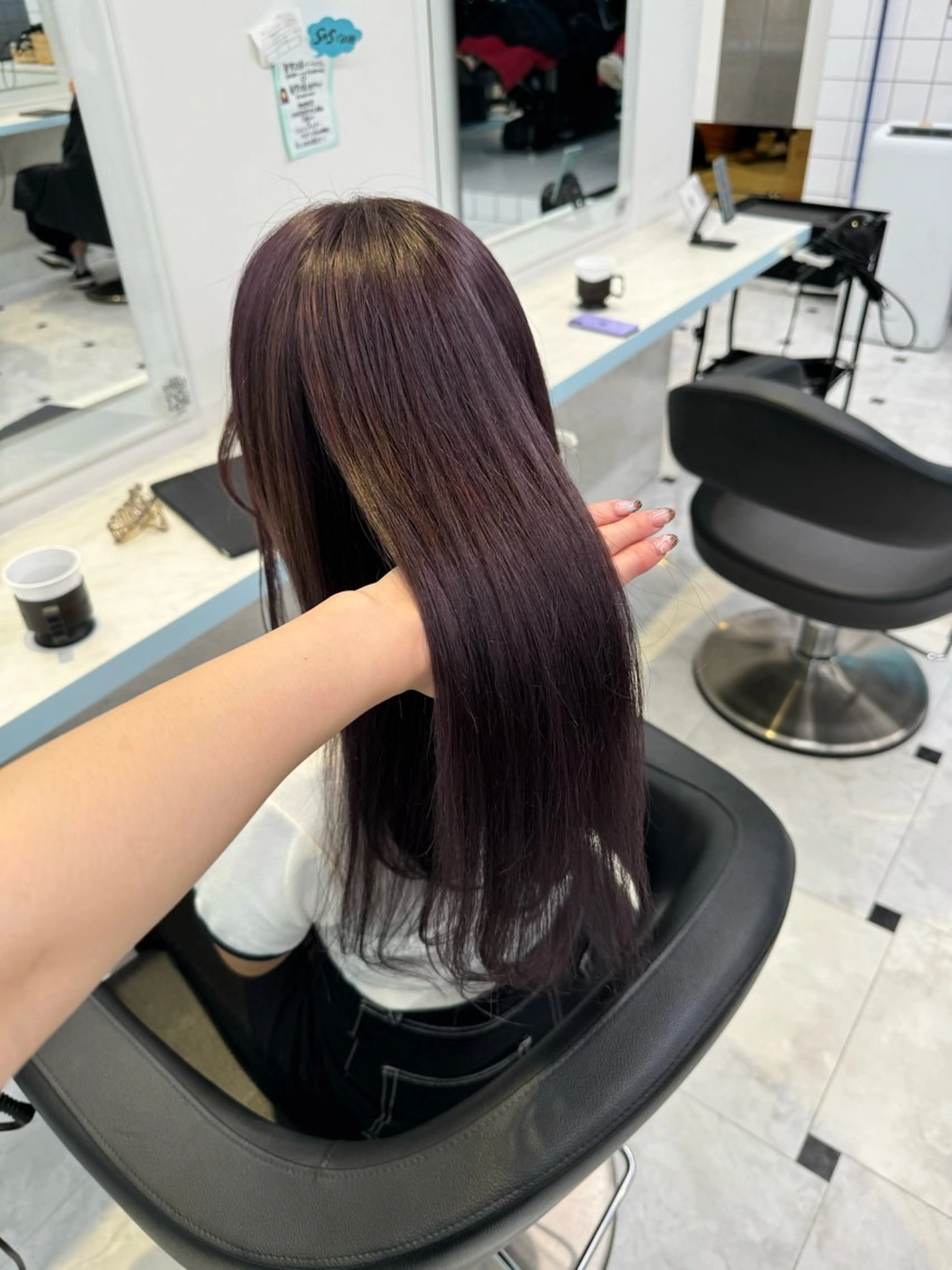 ロング カラー ヘアカラー トリートメント 🤎モテ髪＆透明感 ミルクティー🥣🤎のヘアスタイル