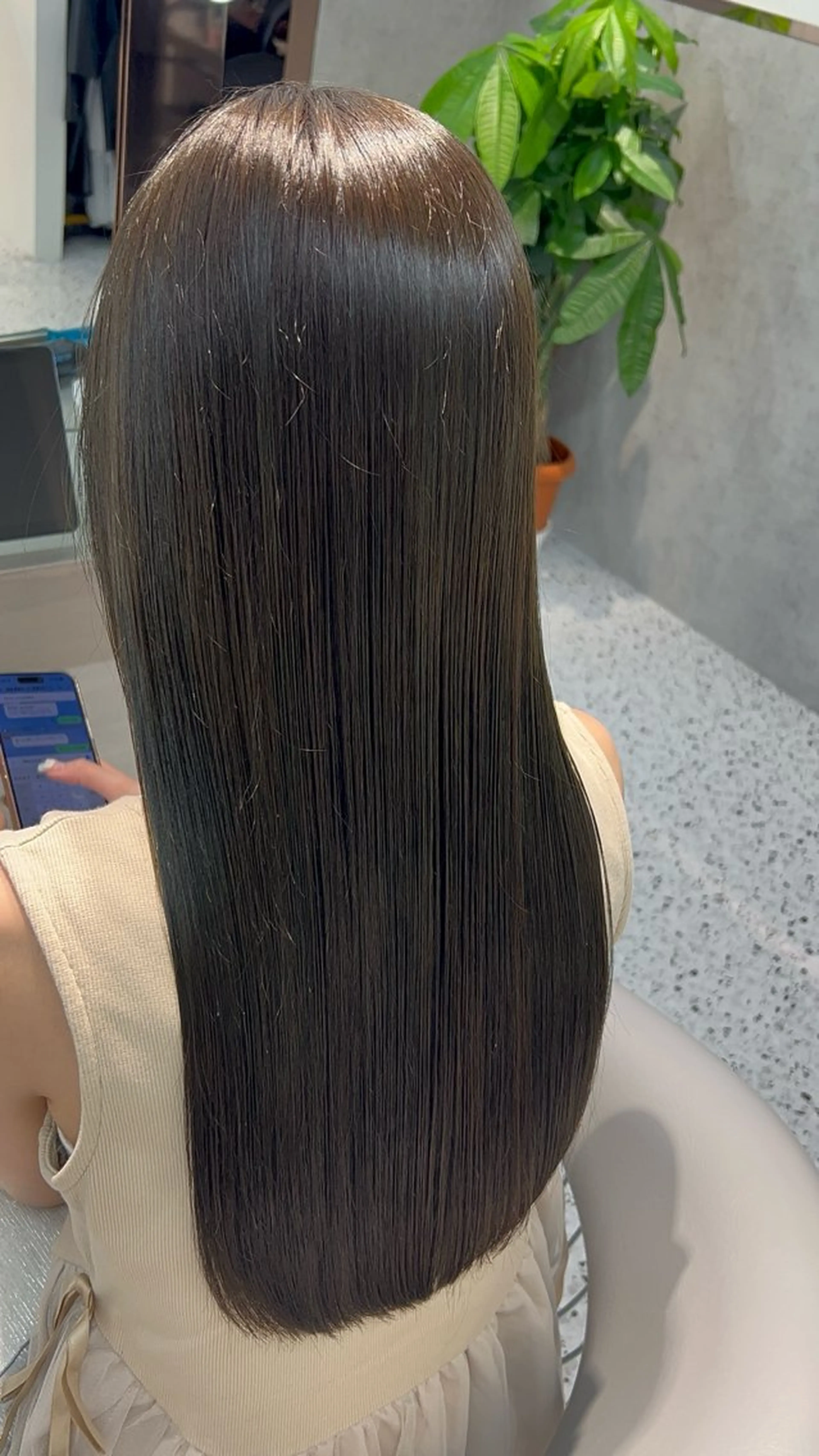 ロング カラー アッシュ アッシュブラウン ベージュカラー ブリーチ ブラウンカラー ボブ/髪質改善 jionのヘアスタイル