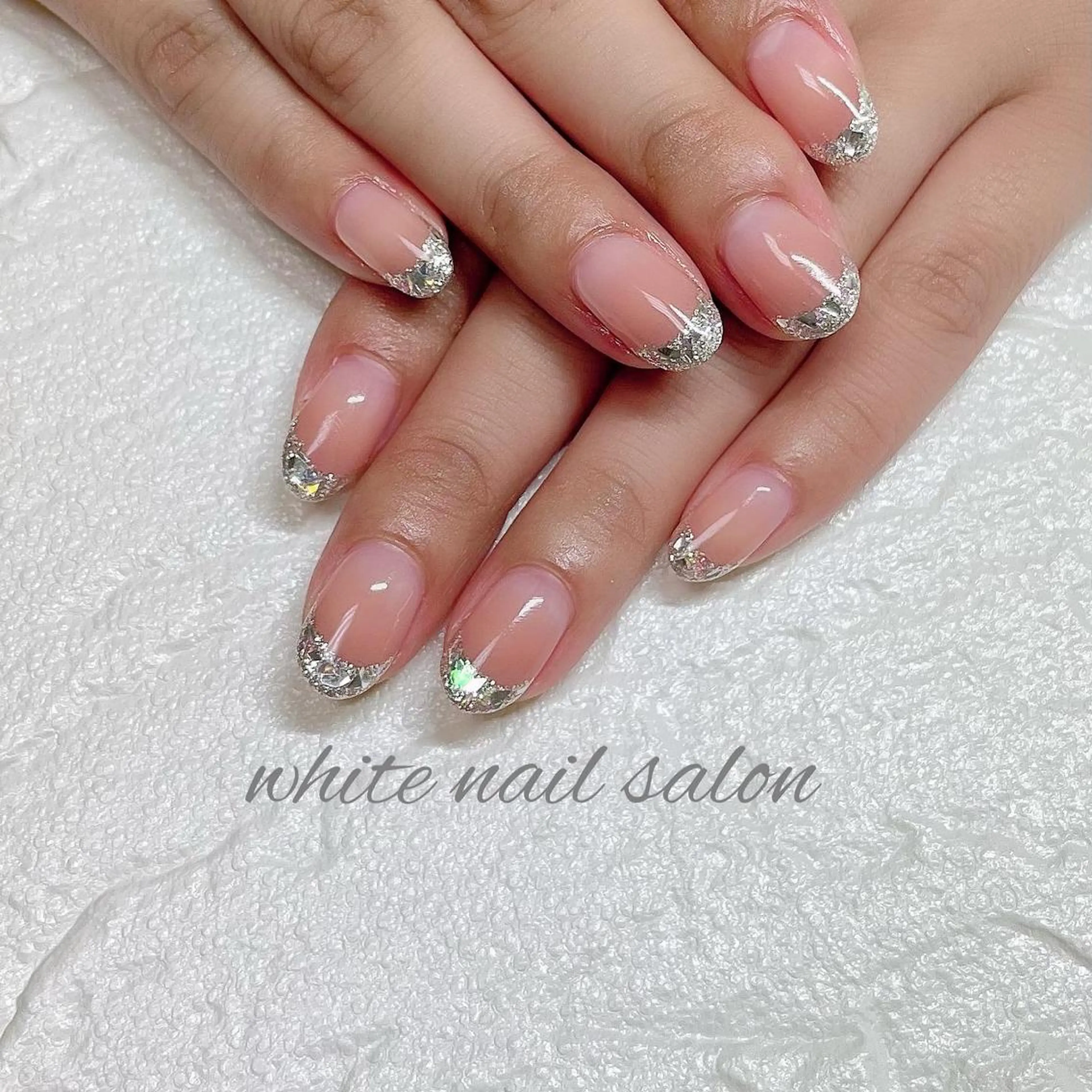 ネイル フットネイル ジェルネイル ハードジェル ラメ(グリッター) 持ち込み ハンドネイル white nail salonのネイルデザイン