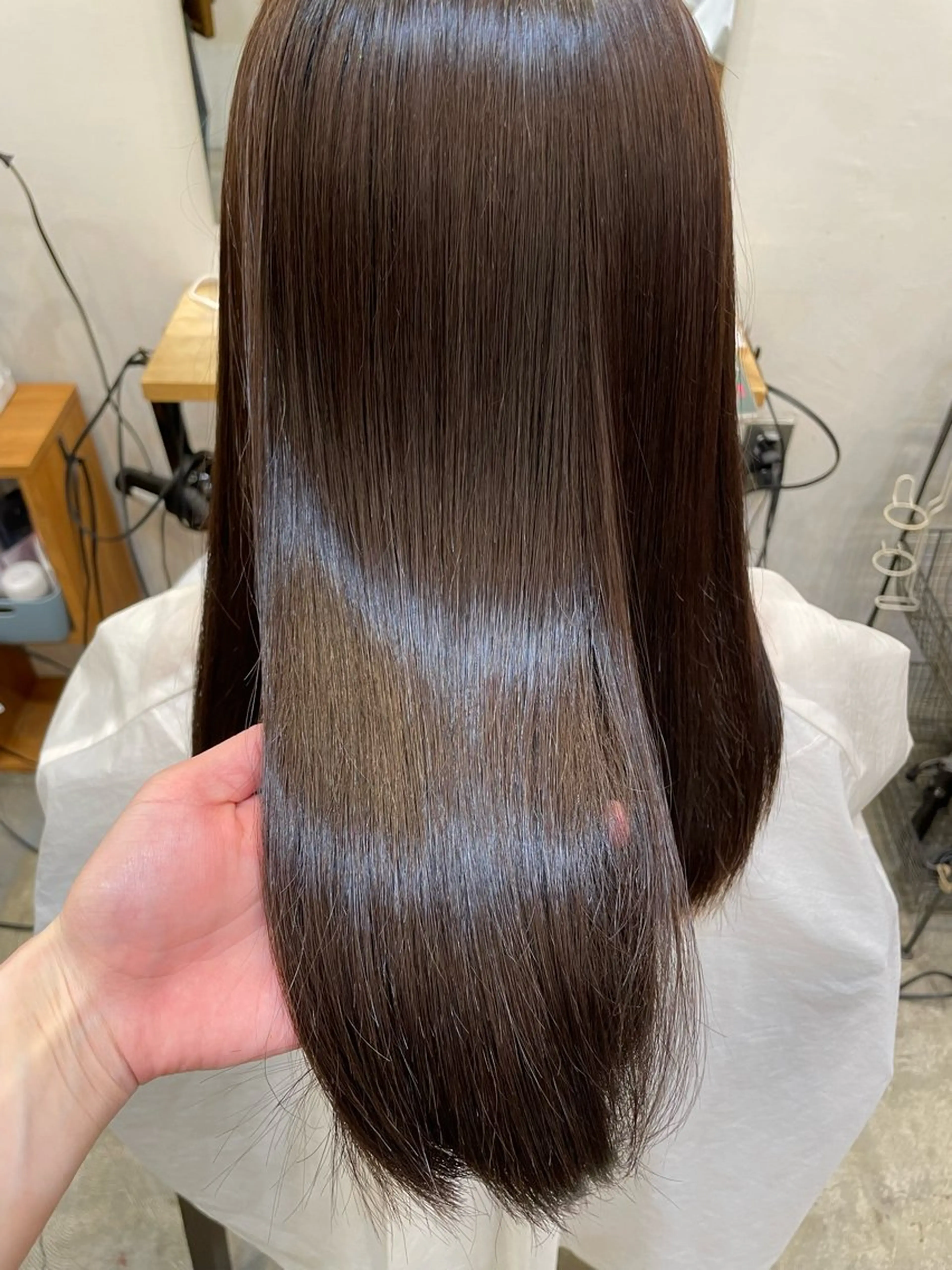 ロング 縮毛矯正 ロングレイヤー ／米澤凌華のヘアスタイル