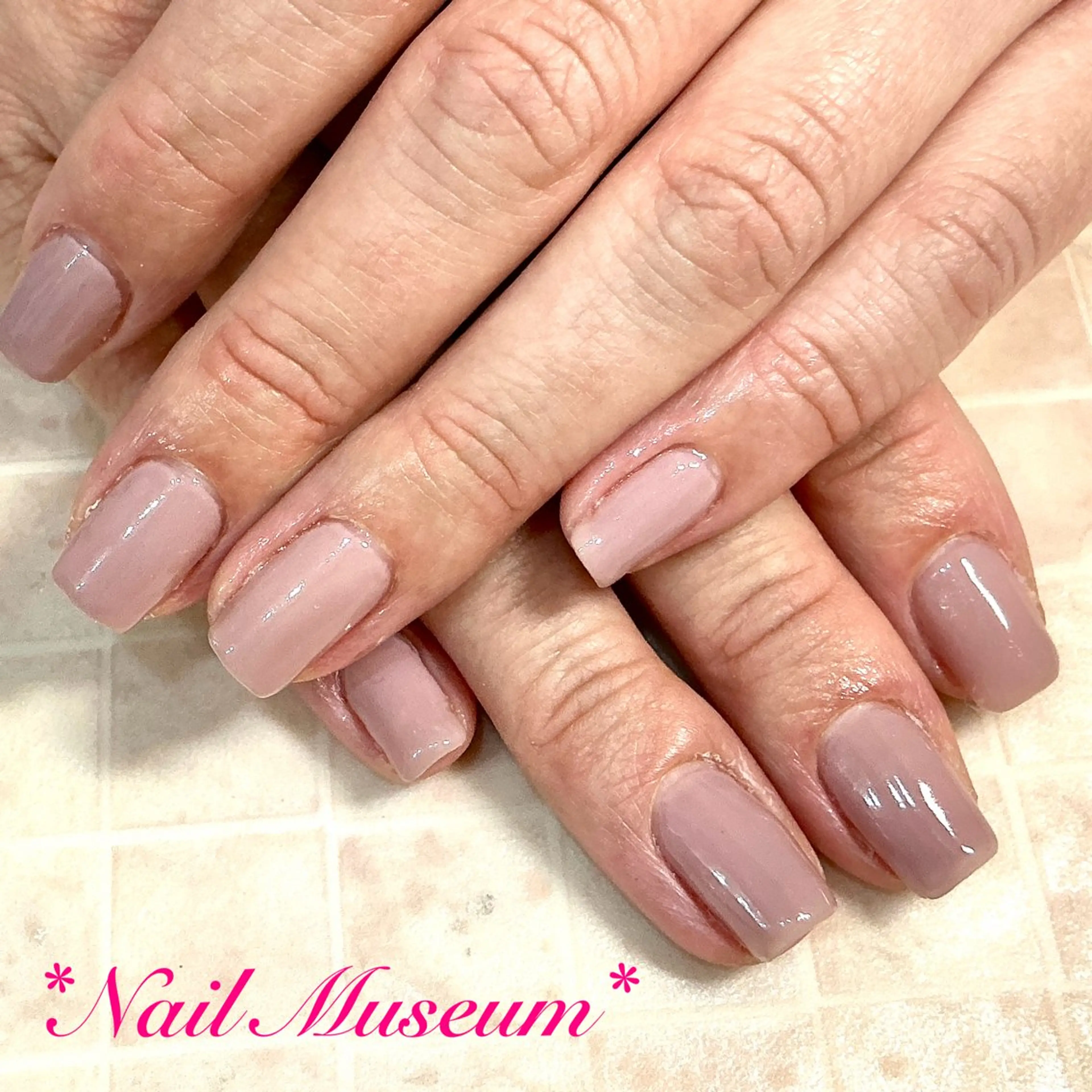 ネイル ブルー ジェルネイル ワンカラーネイル パラジェル nailmuseum KAMATARIのエステ・リラクイメージ