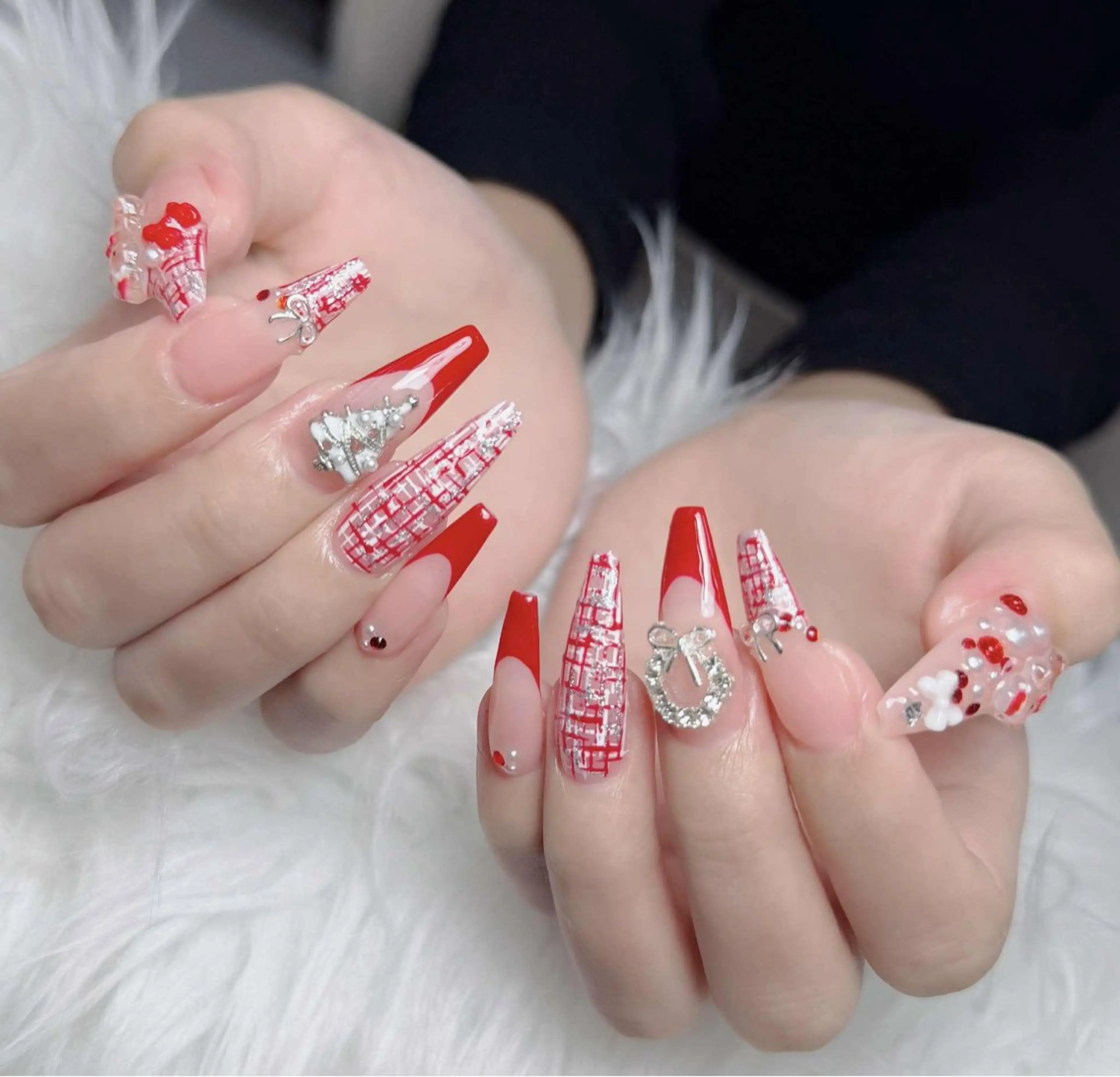 ネイル アートネイル フレンチネイル 韓国ネイル 持ち込み ワンホンネイル ハンドネイル Lenie Nailsのネイルデザイン