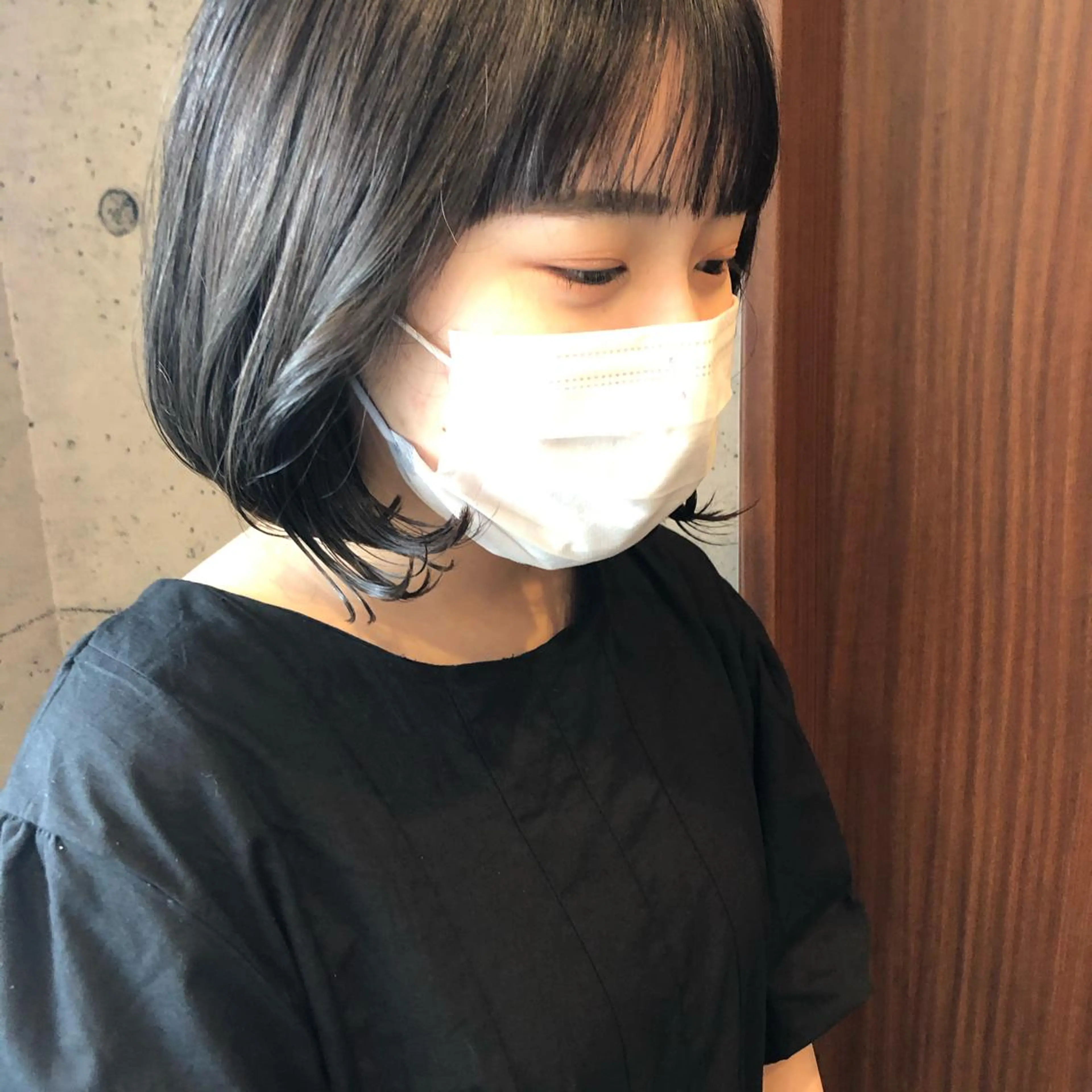 ミディアム ボブ 韓国風ヘア mayu ○のヘアスタイル