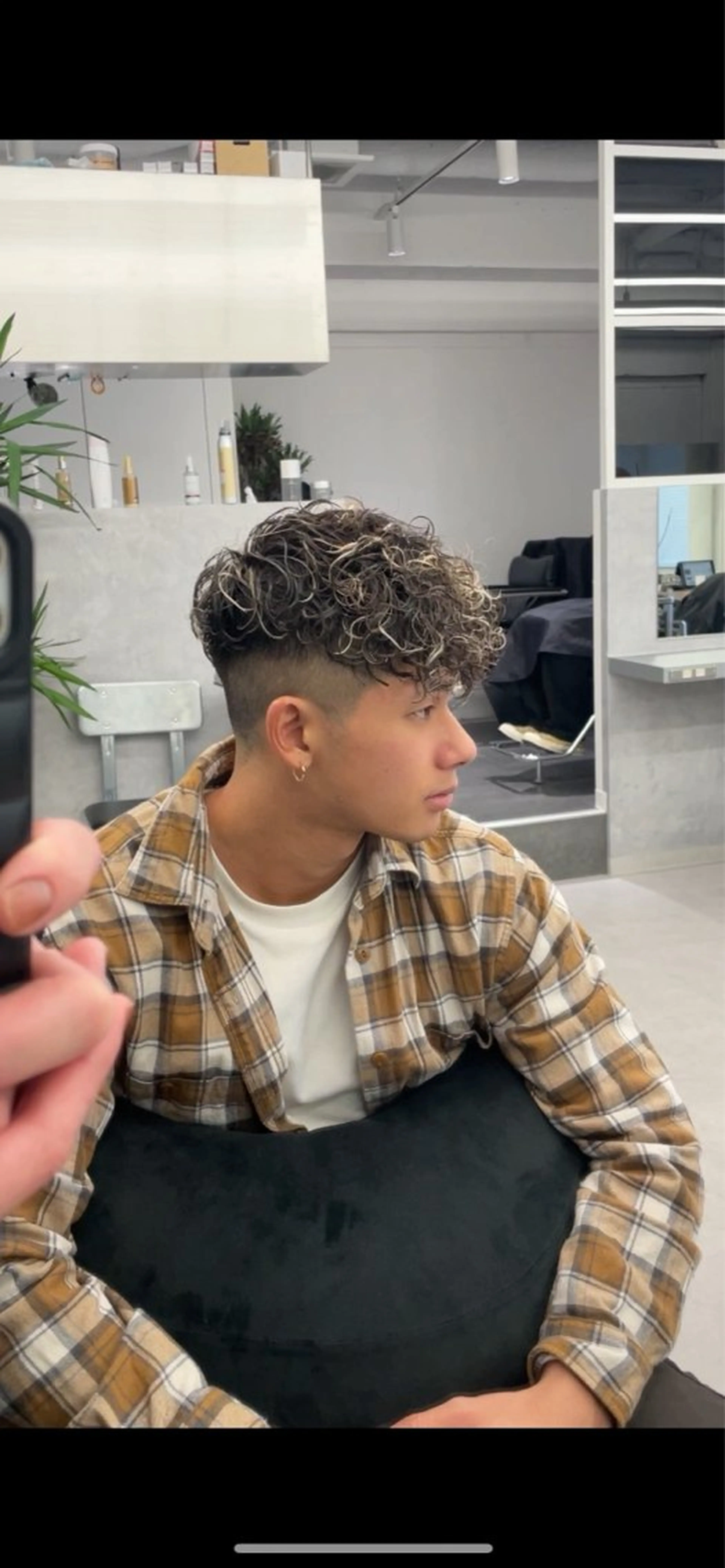 パーマ メンズ 💋ホワイトメッシュ /パーマ/メンズ💋のヘアスタイル