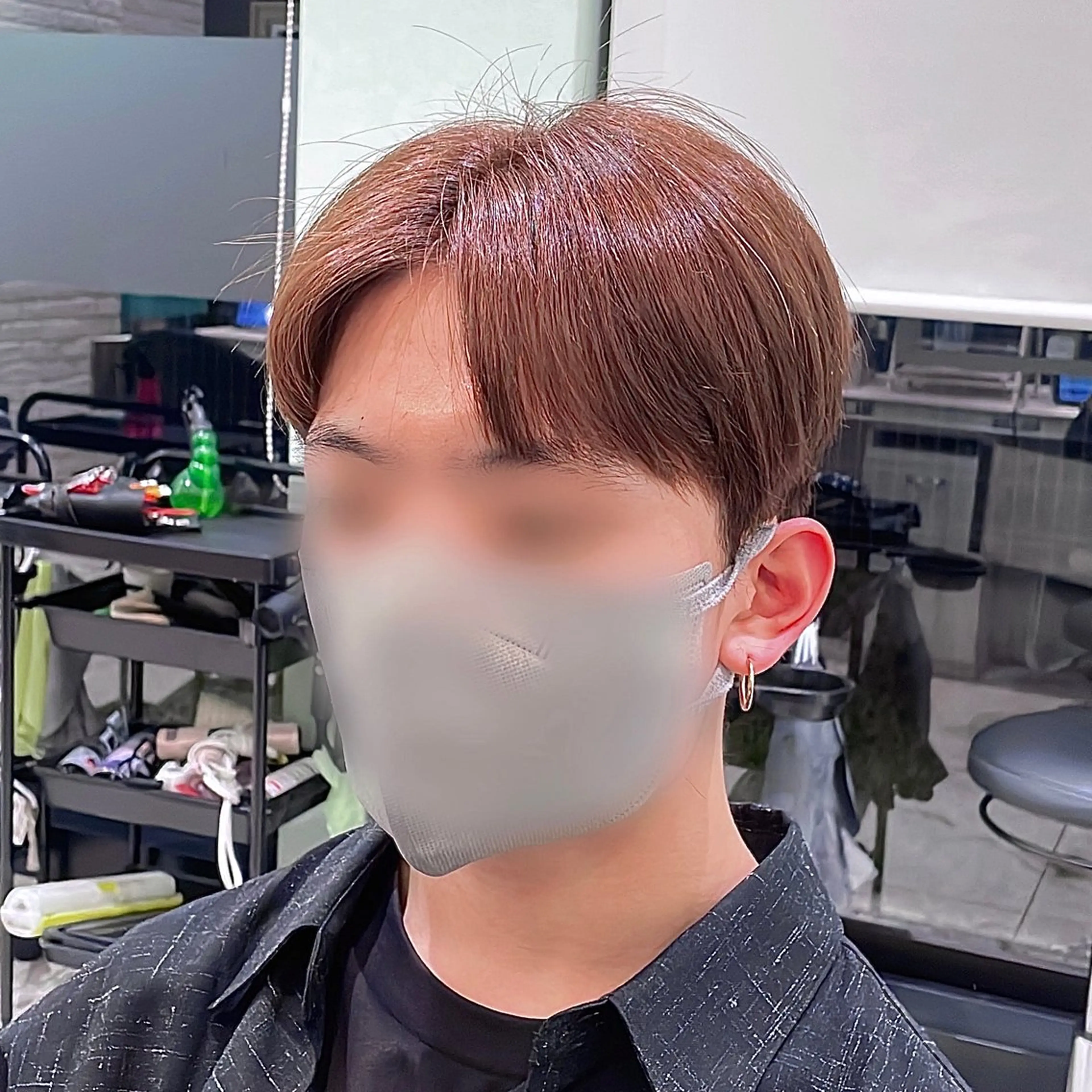 ショート カラー パーマ ヘアアレンジ メンズ ダウンパーマ メンズパーマ パク・ボミン小野リエ 韓国ハーフ🦊のその他イメージ