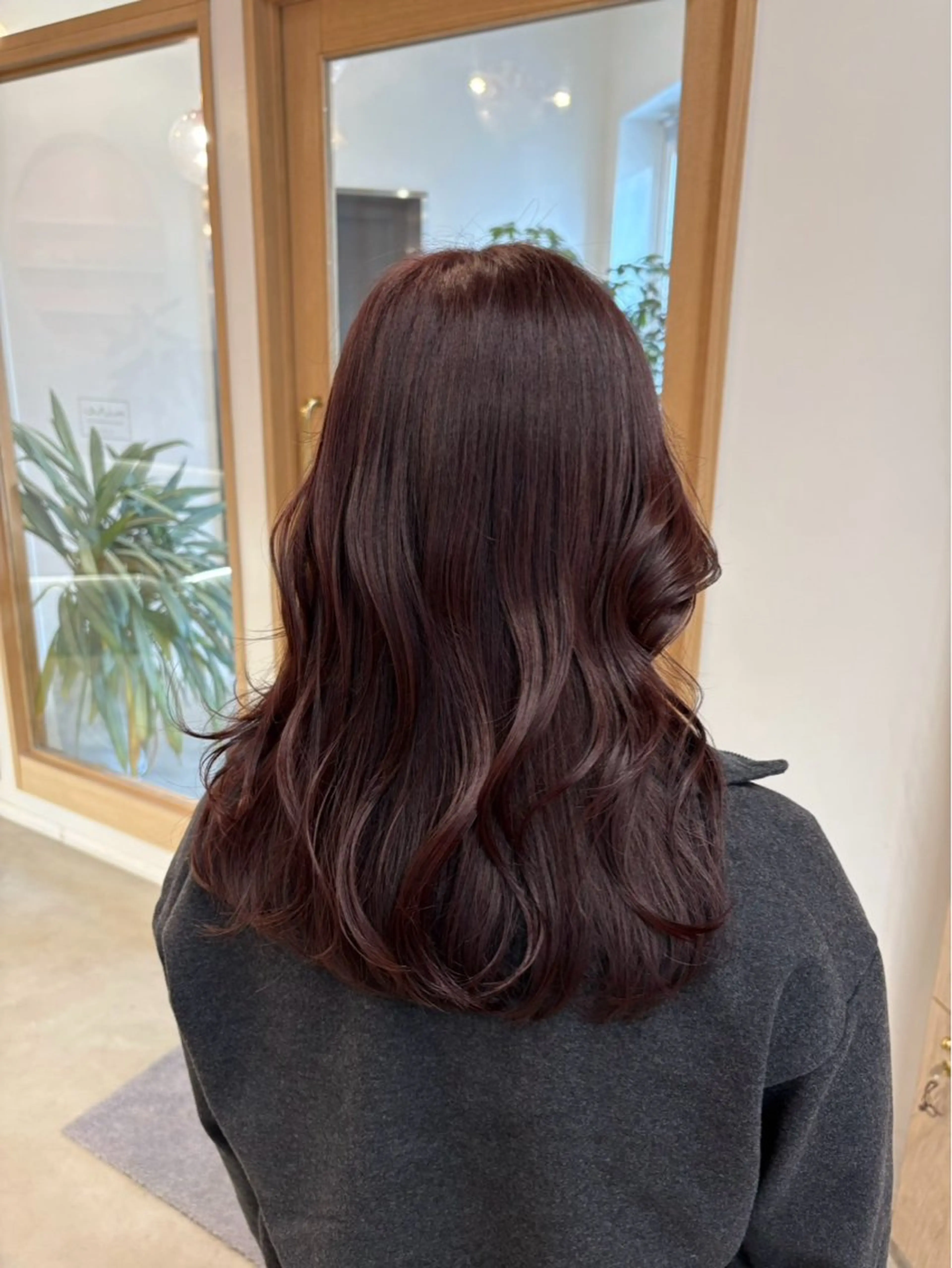 ロング カラー ラベンダーカラー ラベンダーピンク ピンクカラー アオイ〻 大宮美容室のヘアスタイル