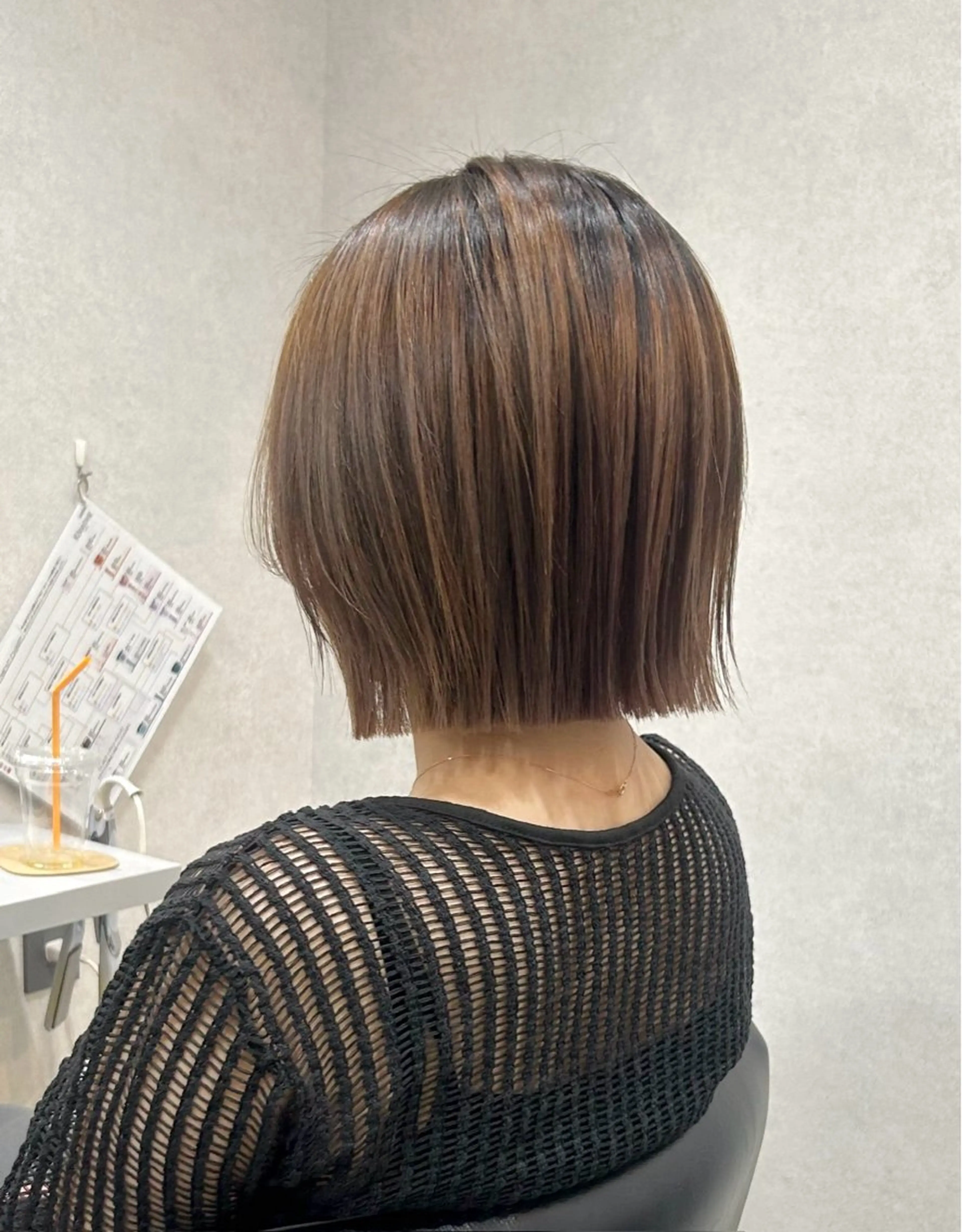 ミディアム ボブ 縮毛矯正 柔らかい縮毛矯正/ ボブ/北林のヘアスタイル