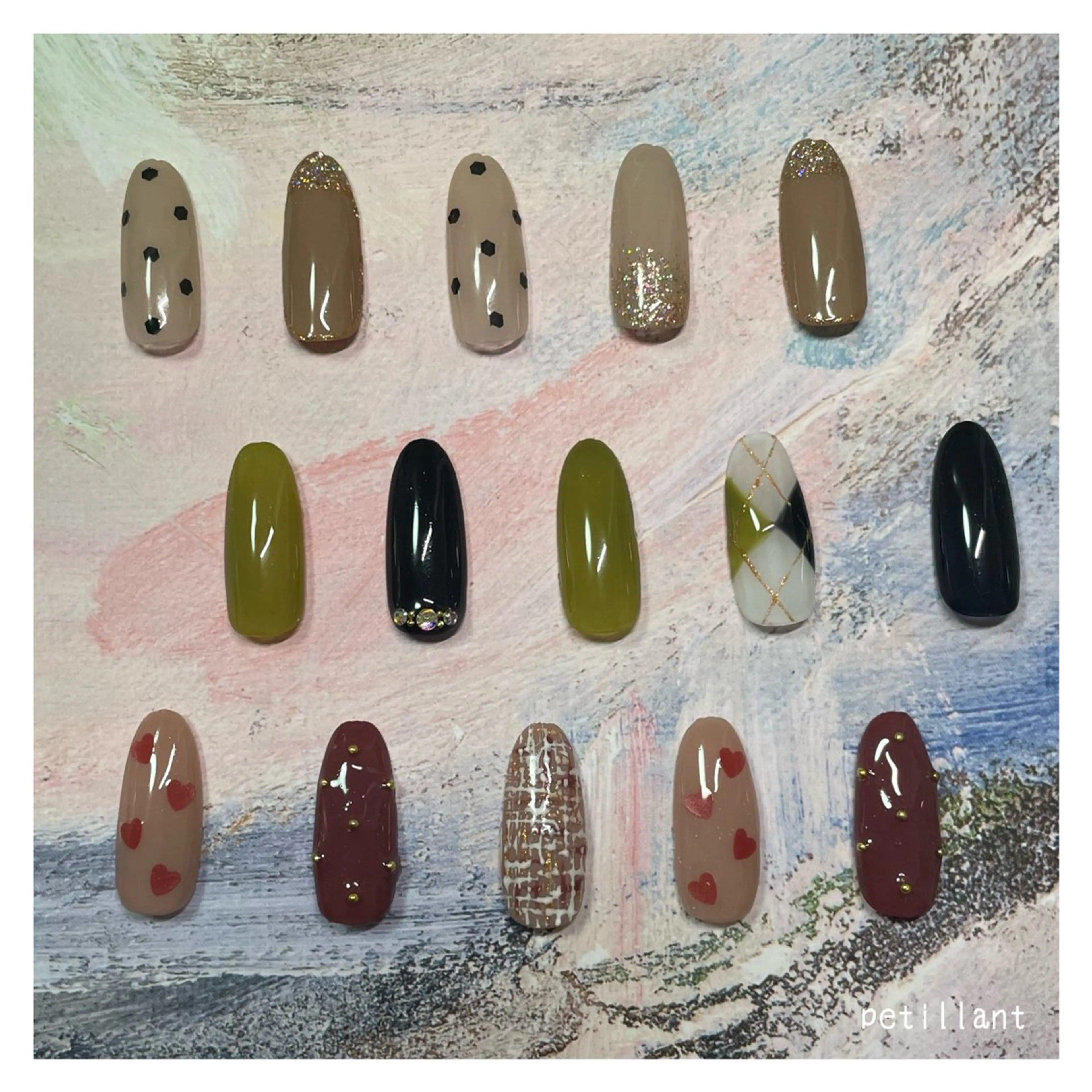 ネイル マットネイル nail salon petillantのネイルデザイン