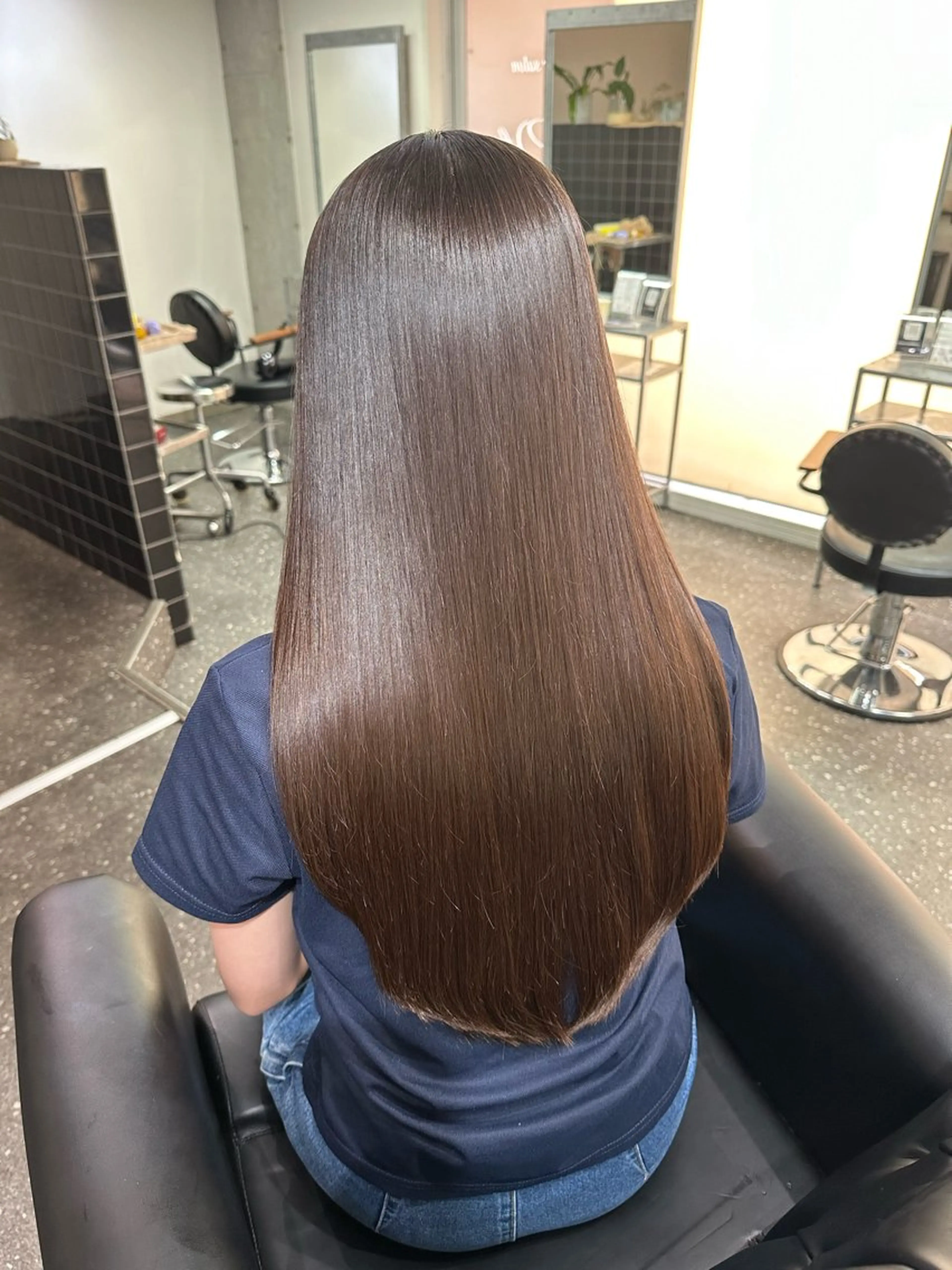 ロング パーマ カット 縮毛矯正 トリートメント 髪質改善⭐️縮毛矯正 中野⭐️Rinaのヘアスタイル