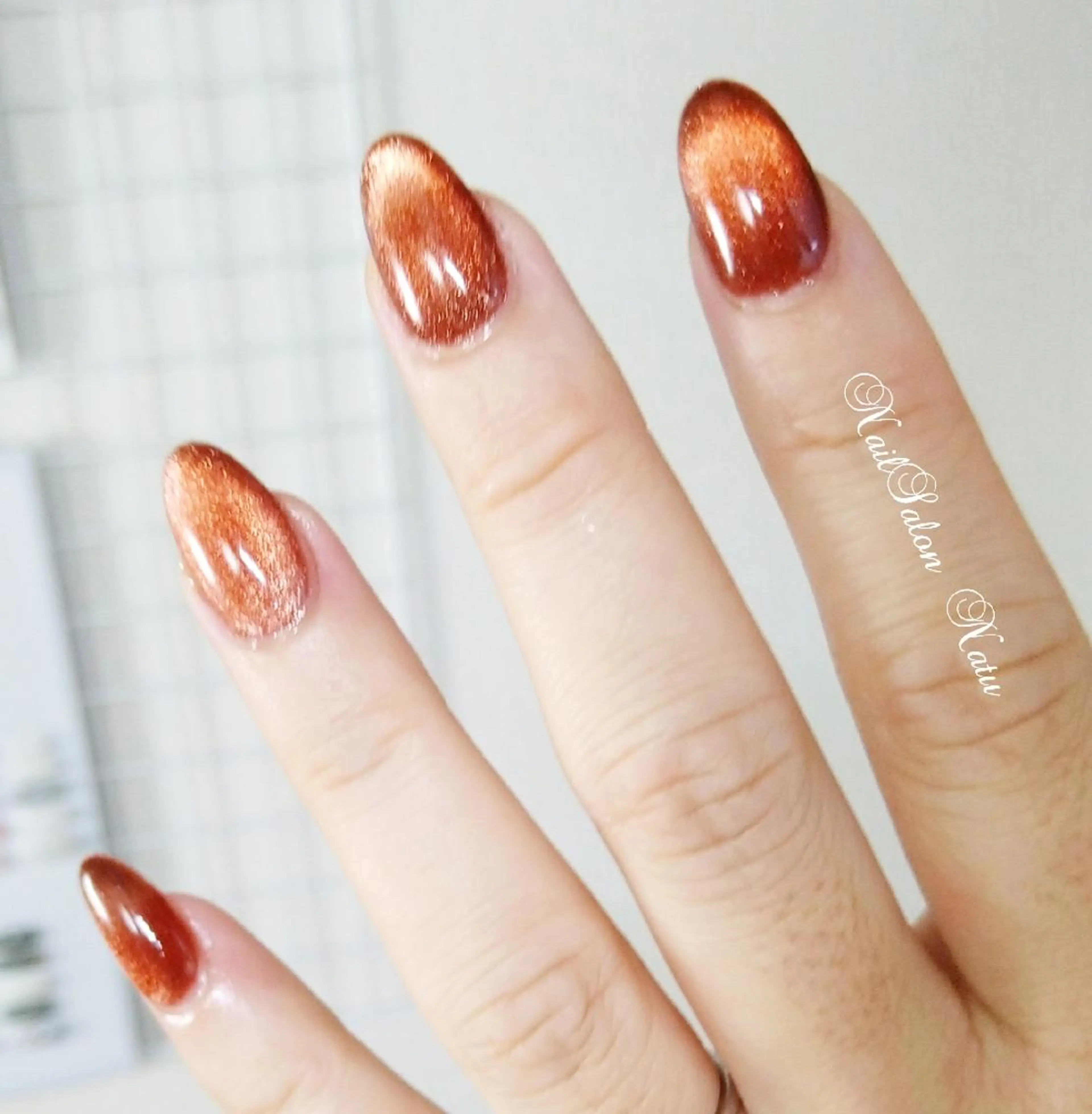 ネイル 長さ出し マグネットネイル ワンカラーネイル ショートネイル nailsalon　 Natuのネイルデザイン